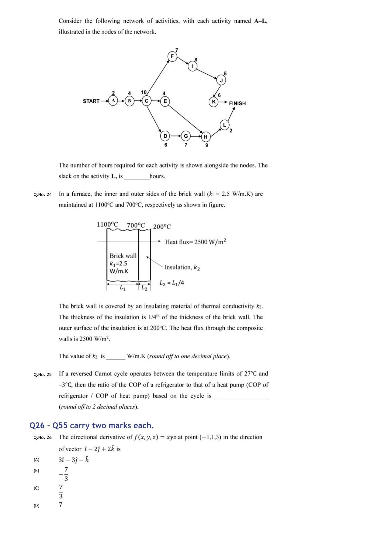 GATE 2020 Mechanical Engineering (ME) Question Paper - Page 30