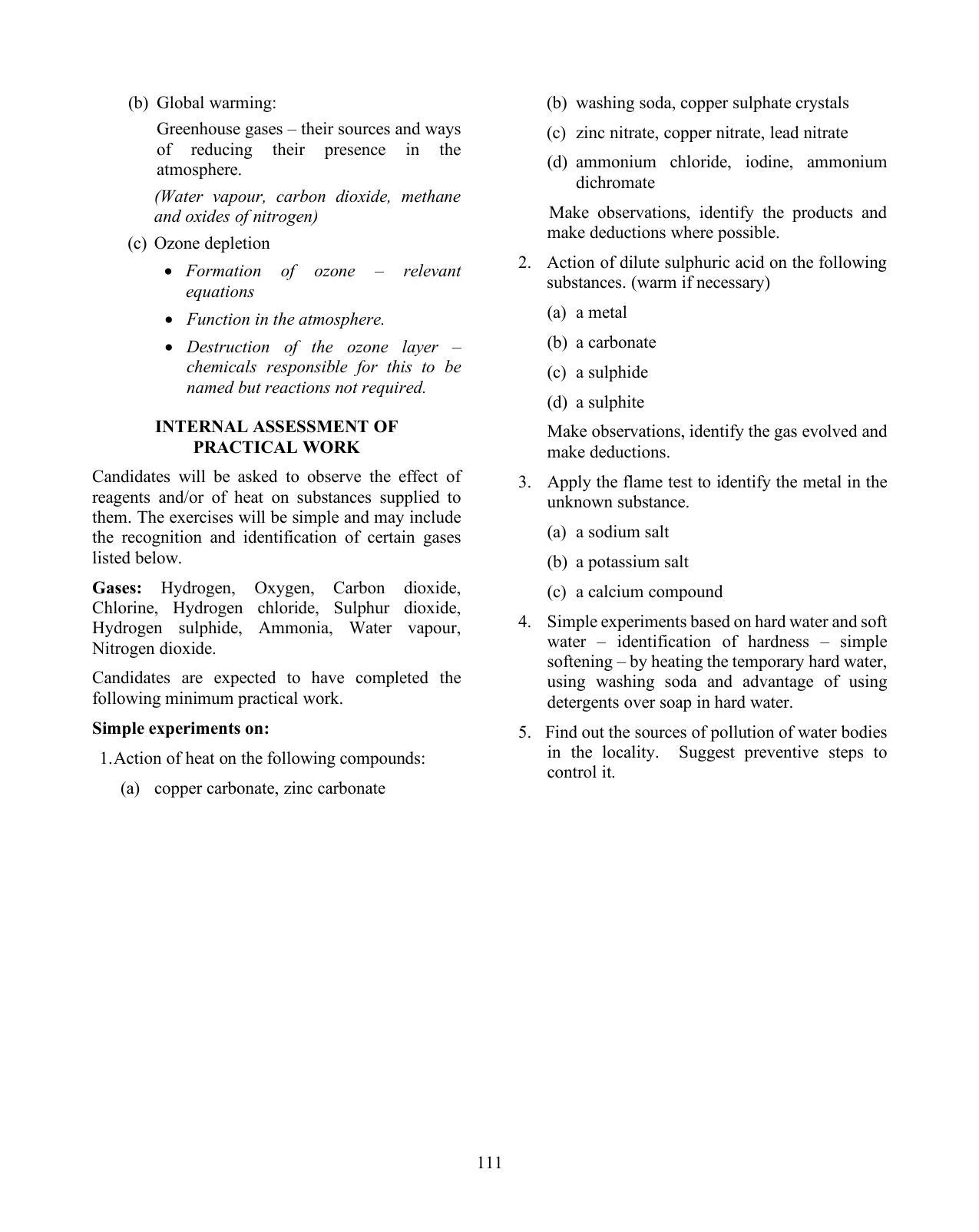 ICSE Chemistry Syllabus 2026 - Page 4