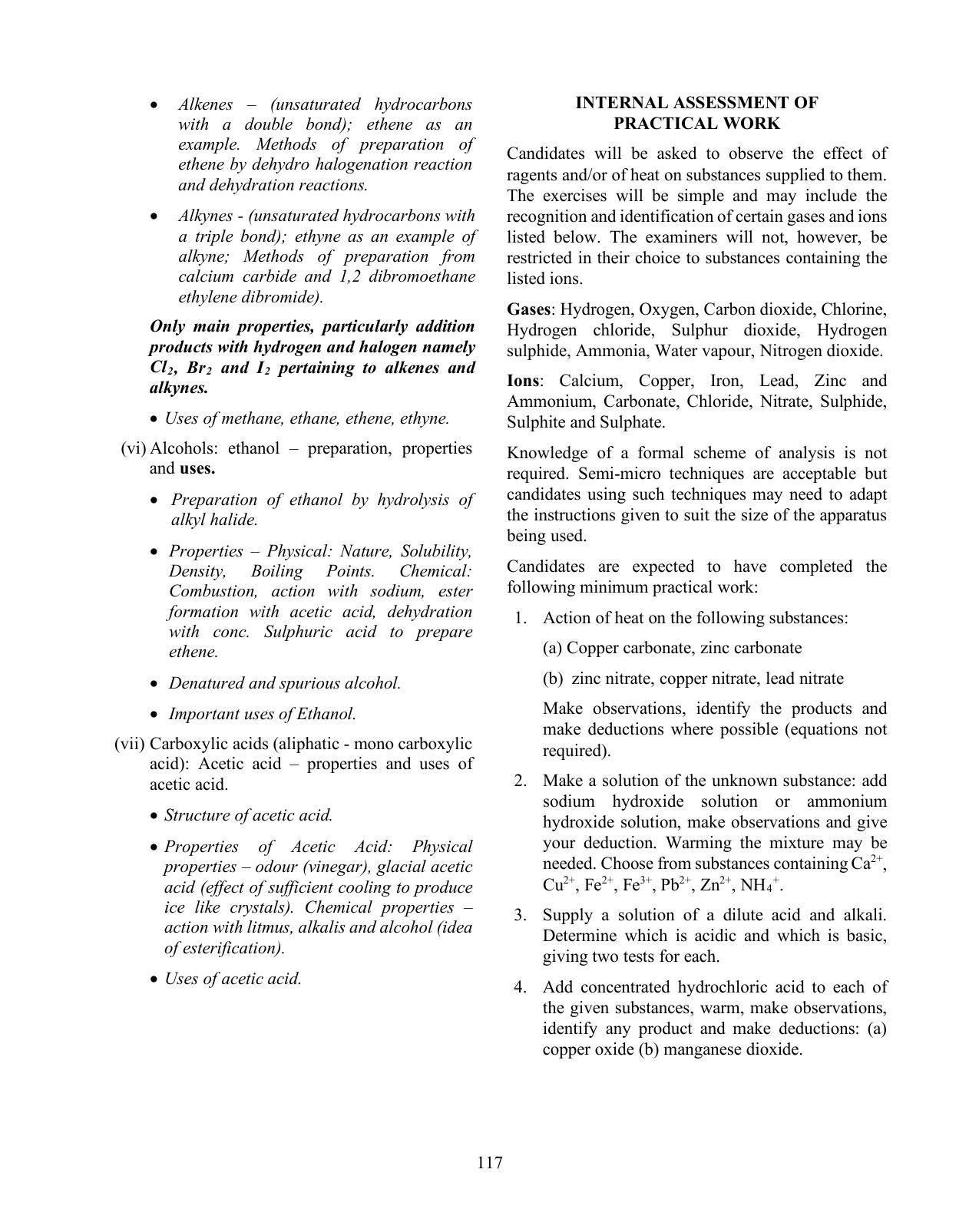 ICSE Chemistry Syllabus 2026 - Page 10
