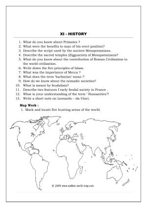 CBSE Worksheets for Class 11 History Assignment 2