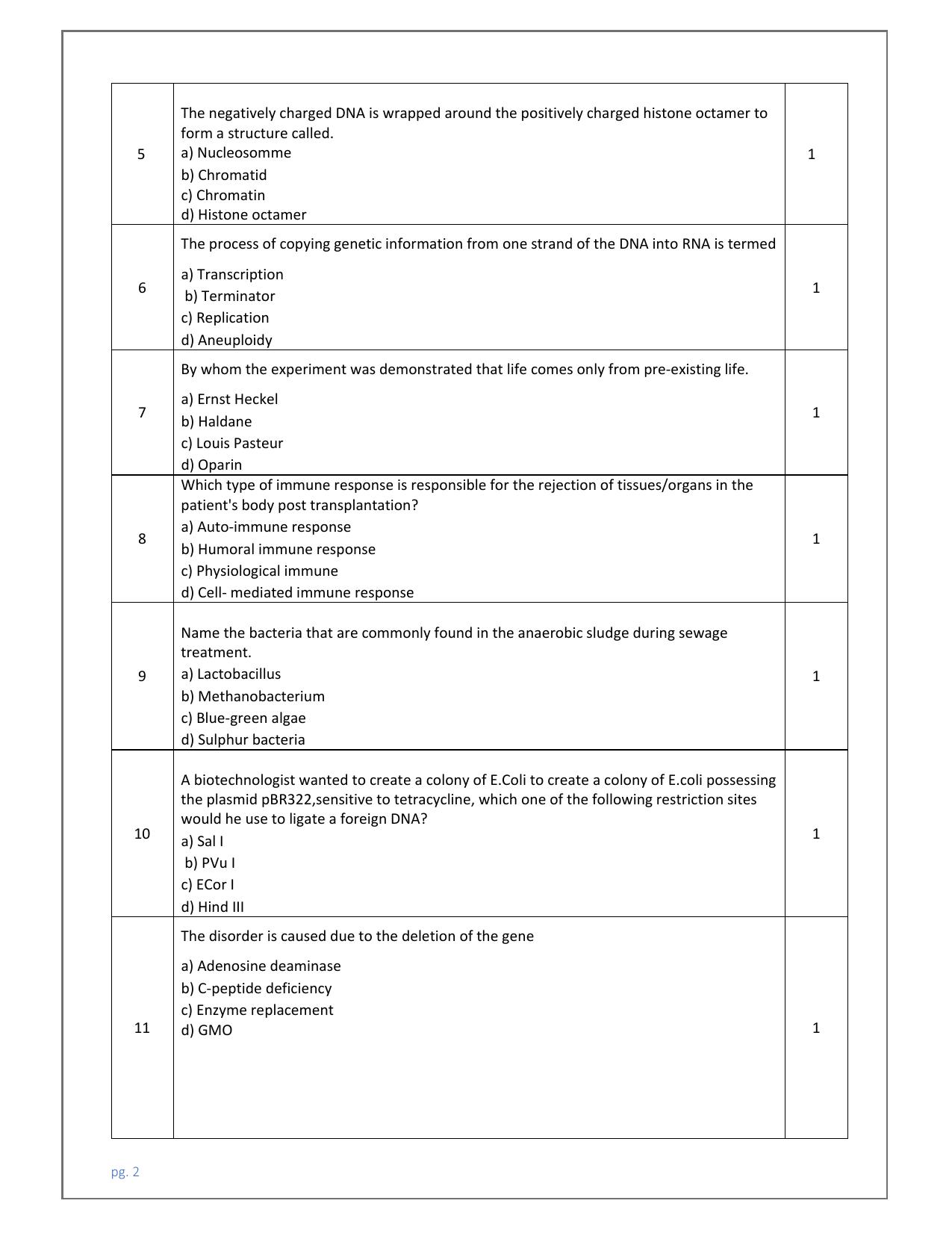 Edudel Class 12 Biology (English) Practice Papers-2 (2023-24) - Page 2