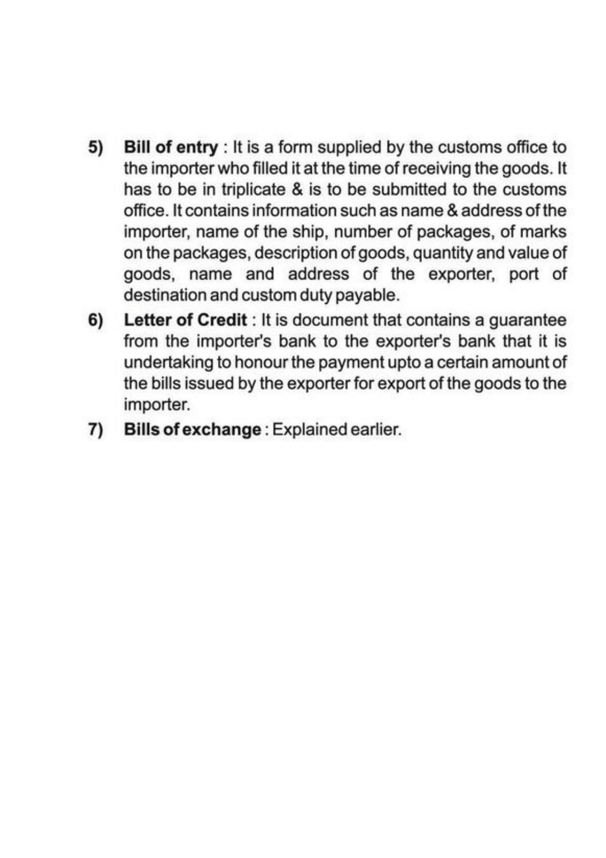 Class 11 Notes, Question & Practice Paper - Business Studies (Topic 10 : International Business) - Page 13