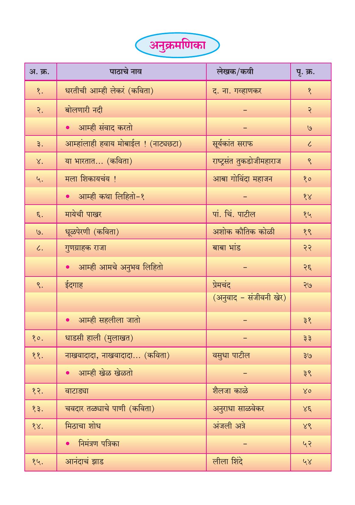 Maharashtra Board Class 4 Marathi Balbharati (Marathi Medium) Textbook - Page 9