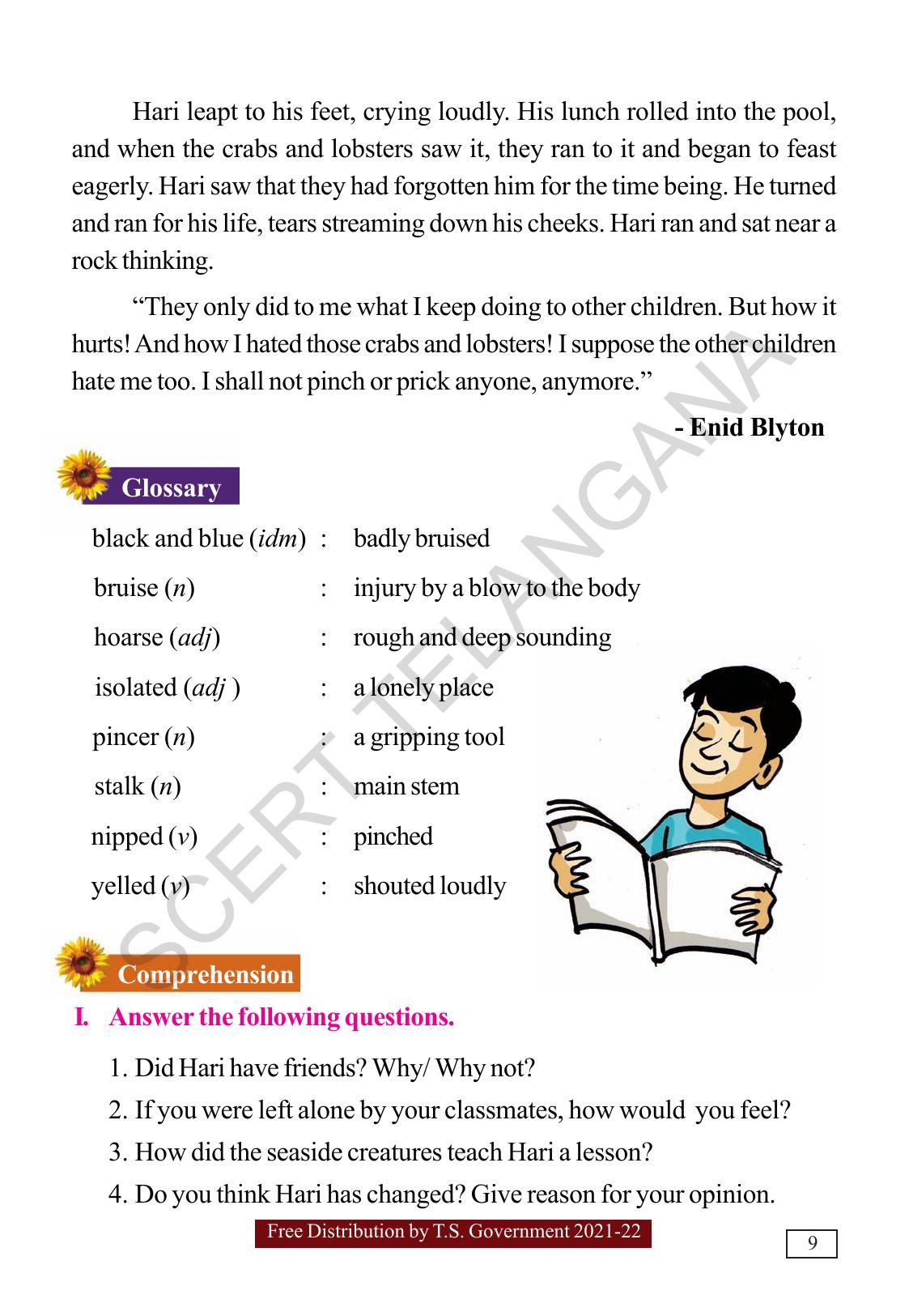 TS SCERT Class 5  English(English Medium) Text Book - Page 17