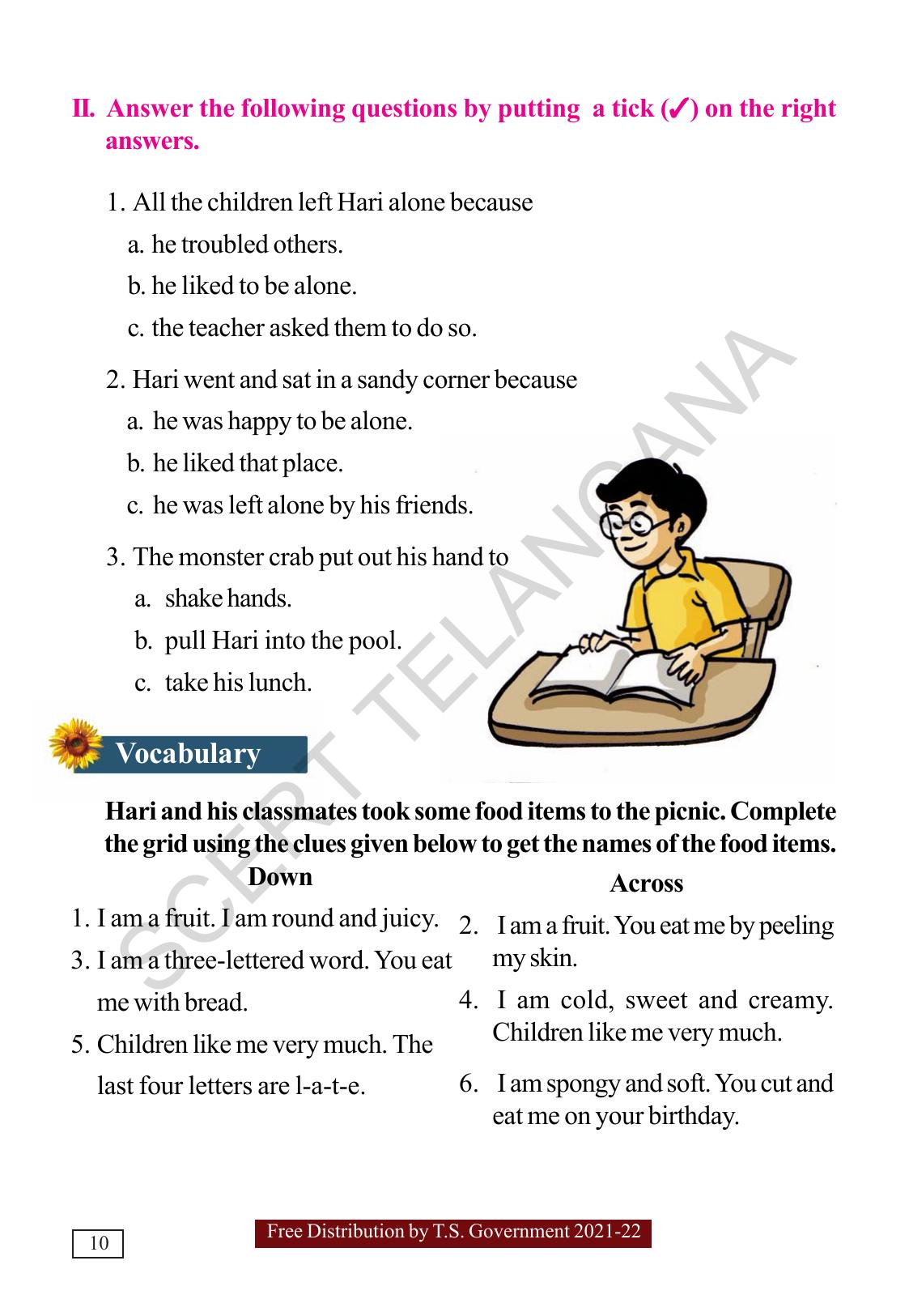 TS SCERT Class 5  English(English Medium) Text Book - Page 18
