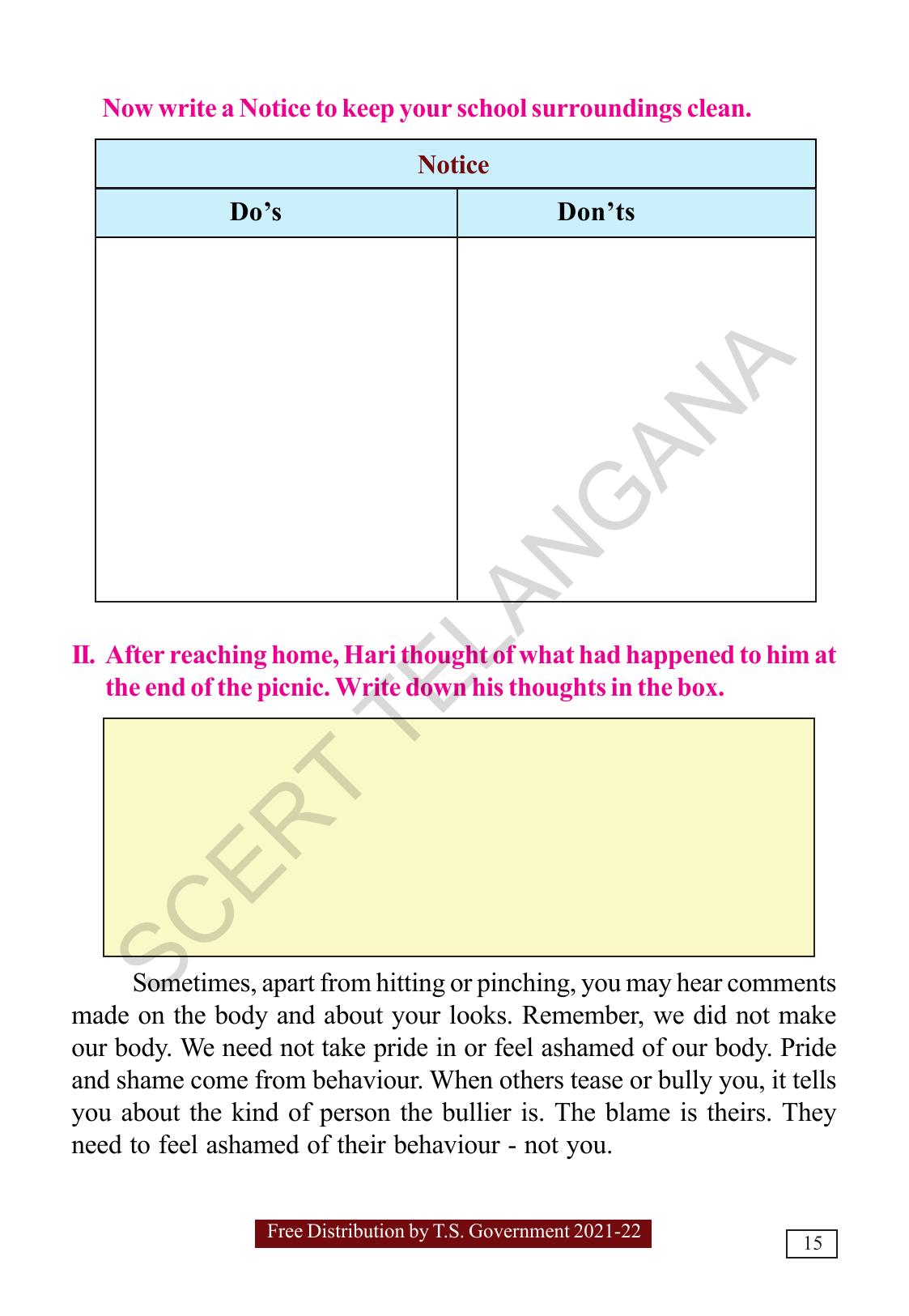 TS SCERT Class 5  English(English Medium) Text Book - Page 23