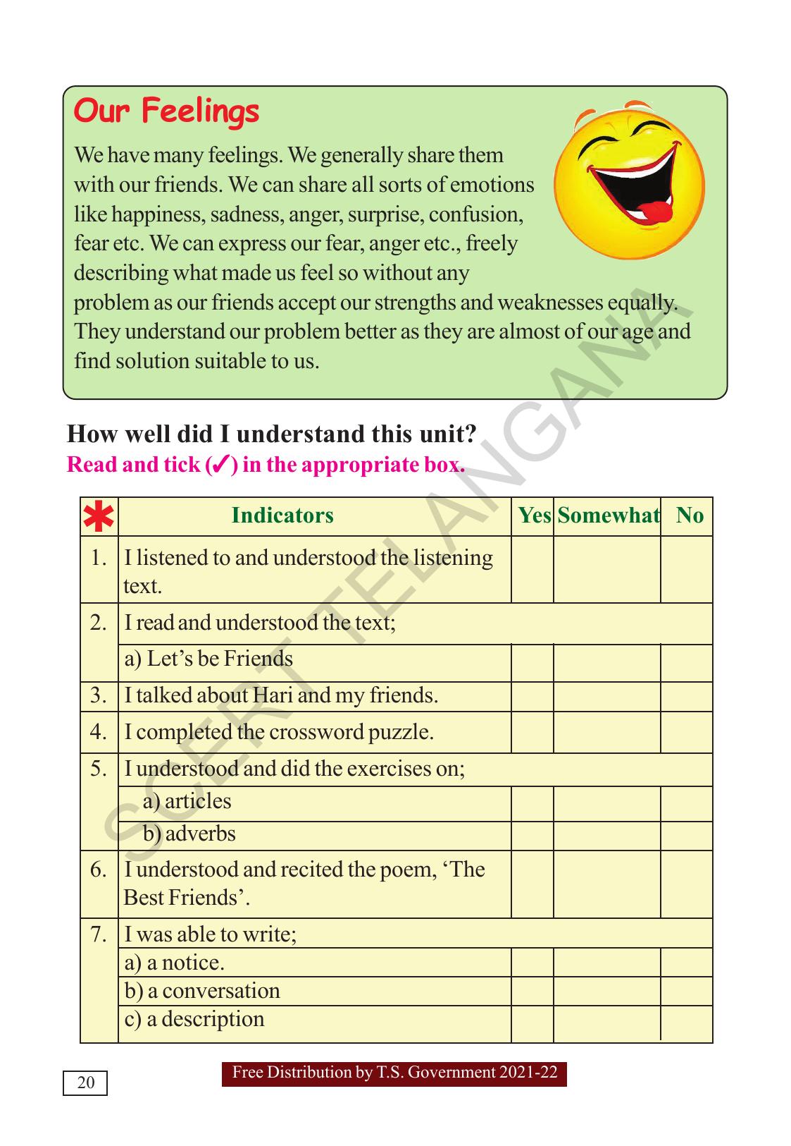 TS SCERT Class 5  English(English Medium) Text Book - Page 28