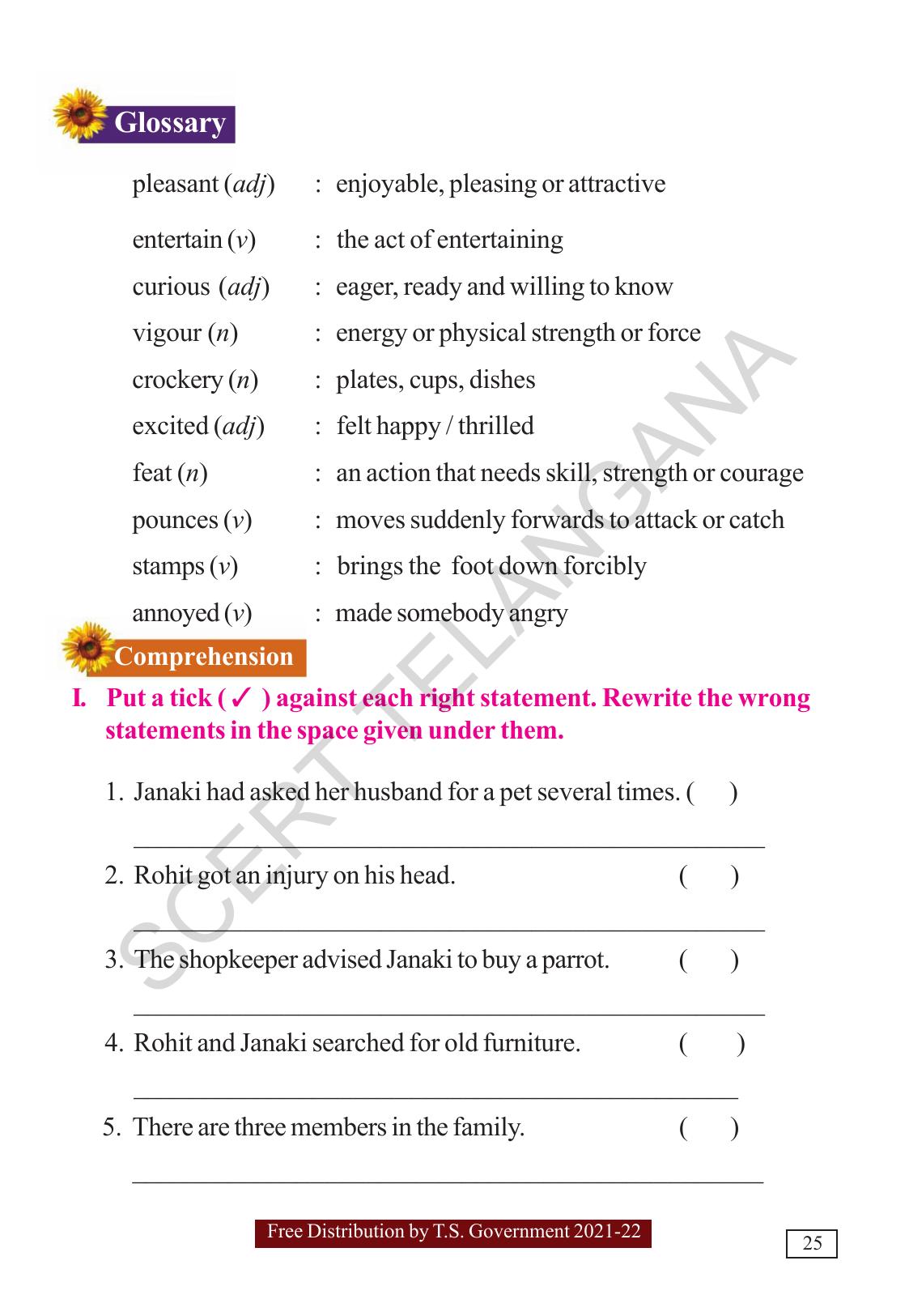 TS SCERT Class 5  English(English Medium) Text Book - Page 33
