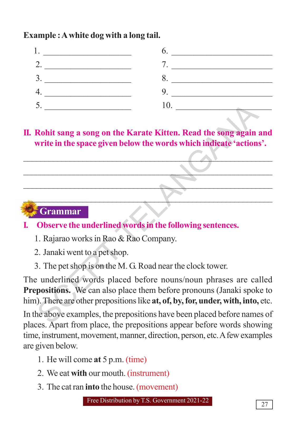 TS SCERT Class 5  English(English Medium) Text Book - Page 35