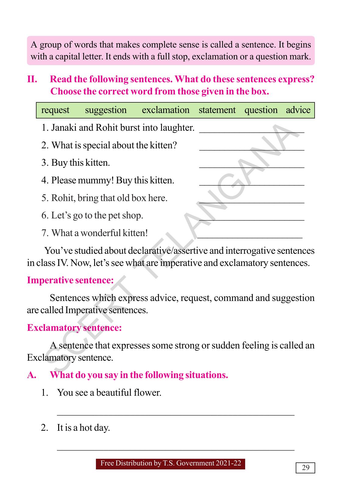 TS SCERT Class 5  English(English Medium) Text Book - Page 37
