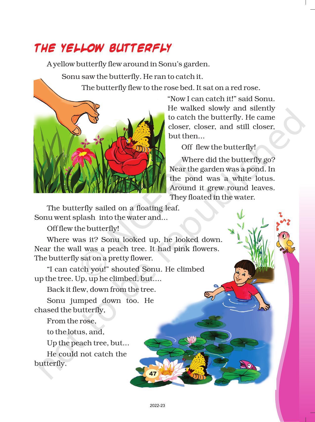 NCERT Book for Class 3 English: Unit V.2-The Yellow Butterfly - Page 5