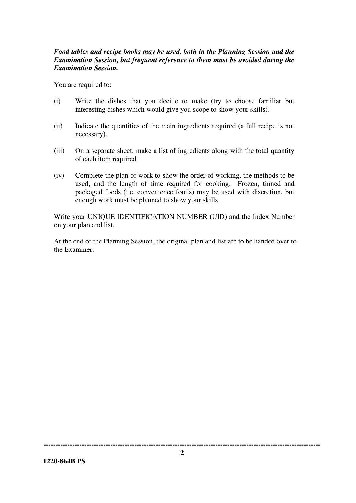 ISC Class 12 2020 Home Science Paper II Question Paper - Page 2