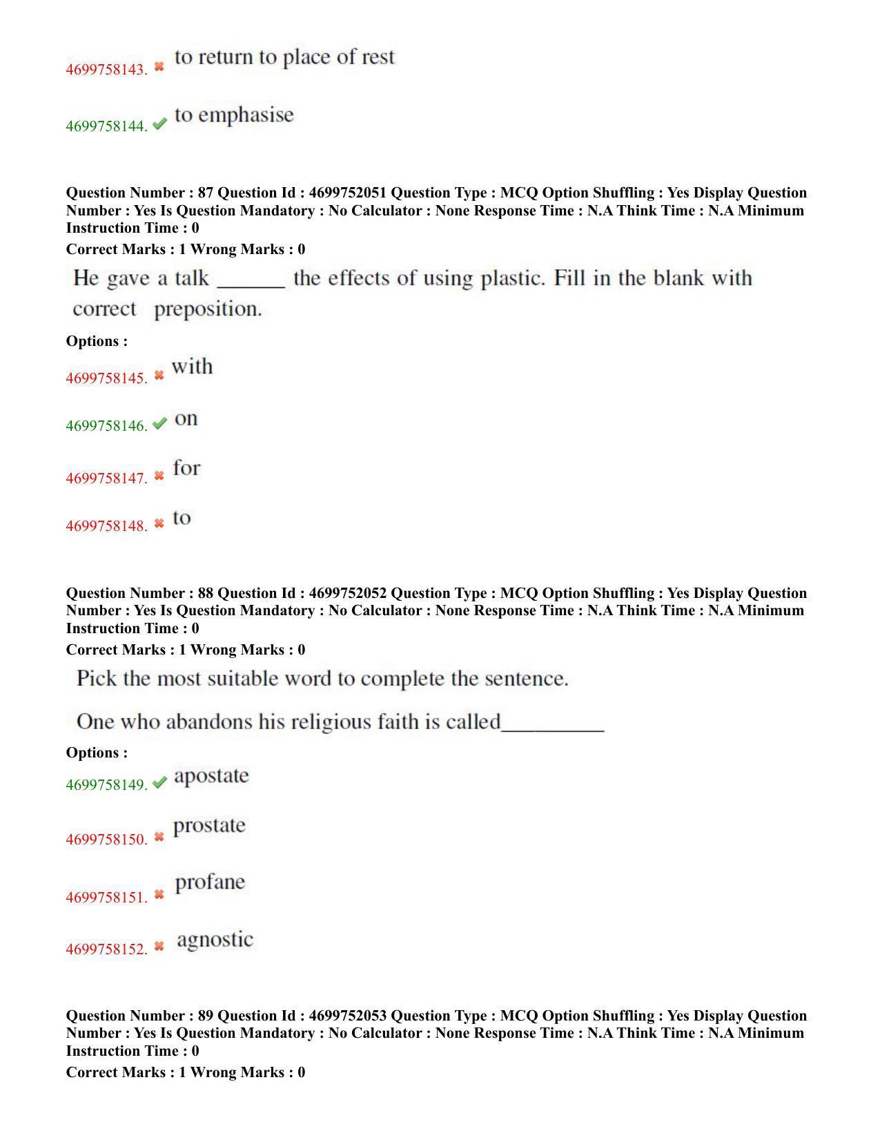 TS EDCET: 18th May 2023 Shift 3 (URDU) Question Paper and Answer Key - Page 49
