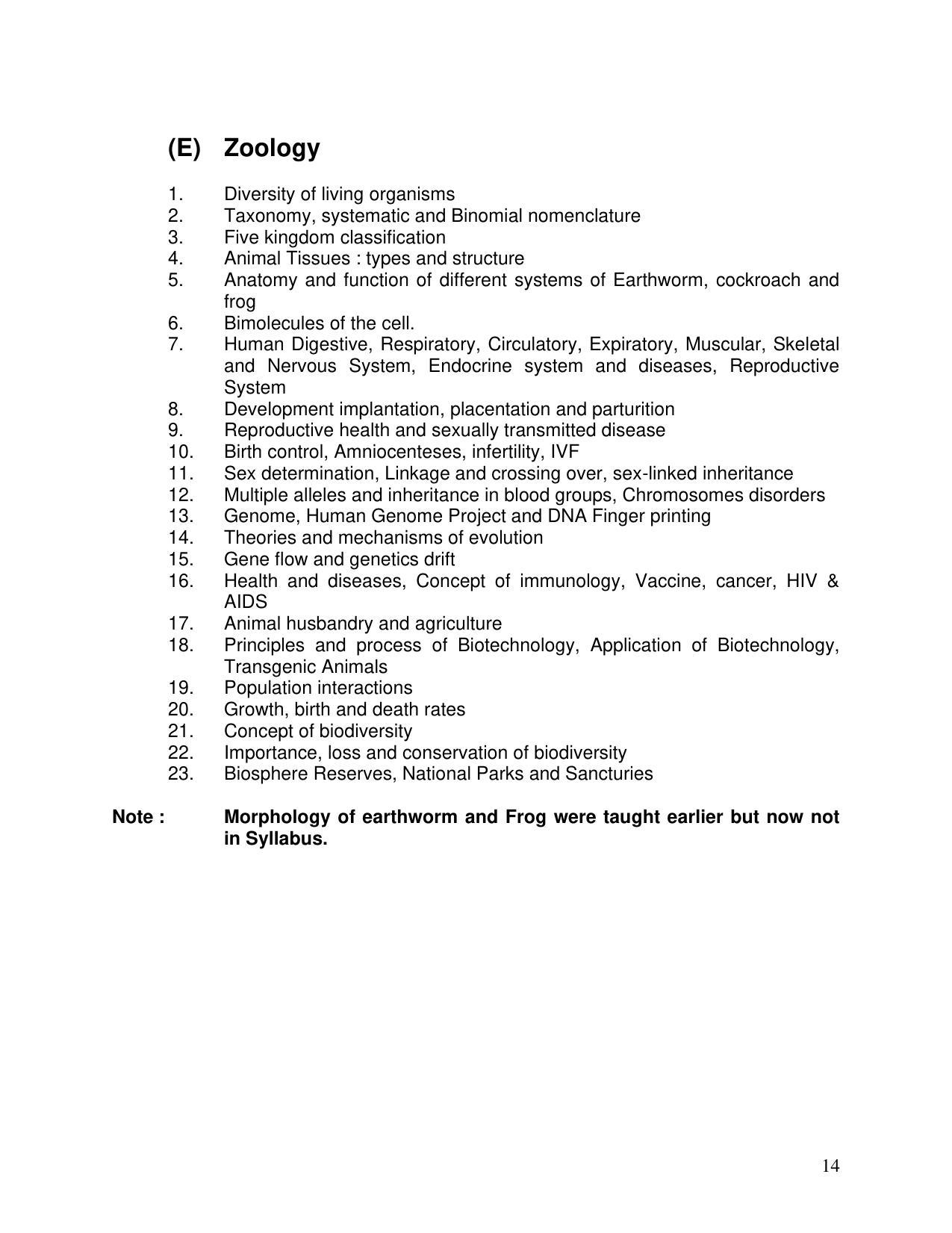 AMU Entrance Exam: B.Sc. (Hons) Syllabus - Page 14
