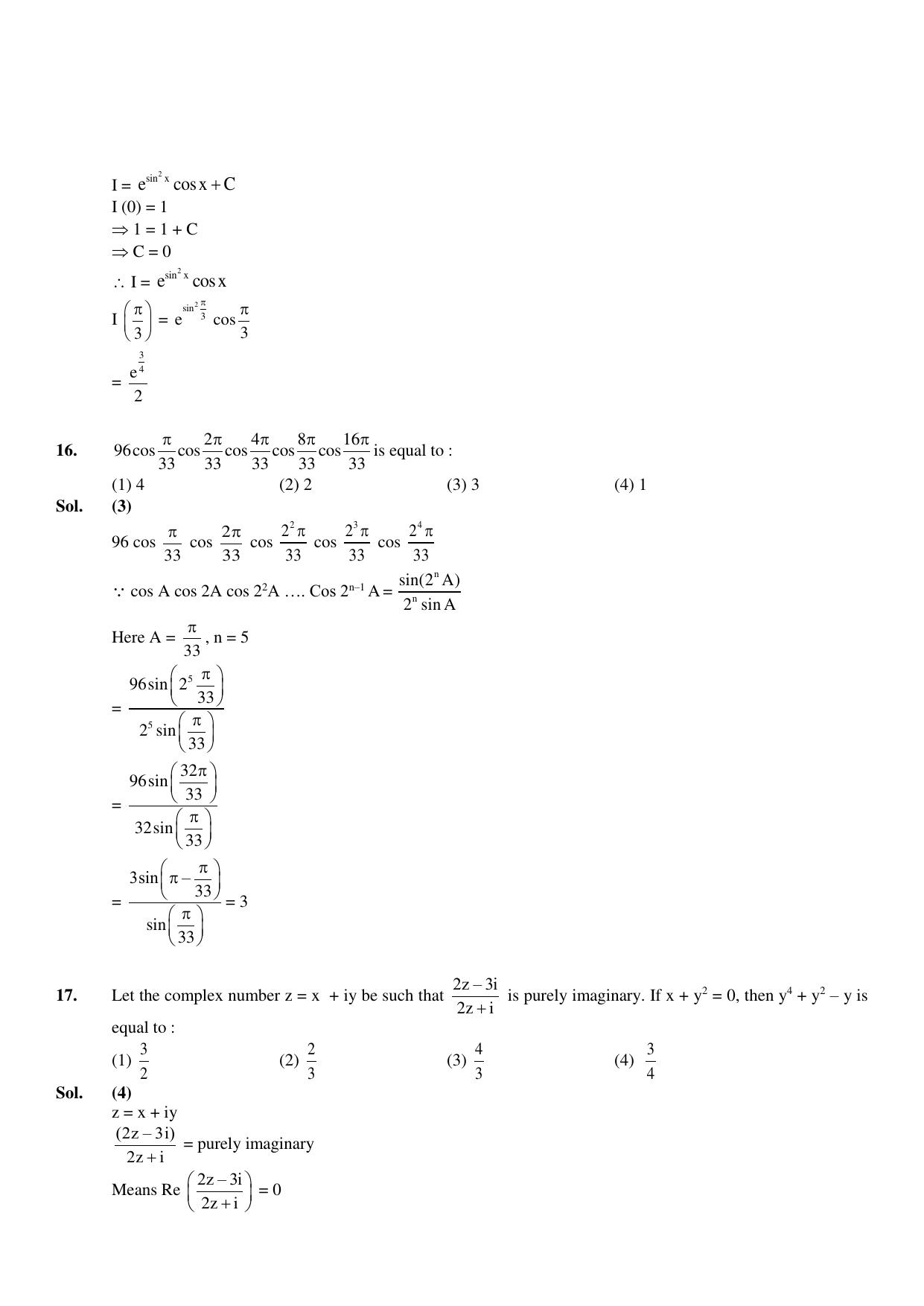 JEE Mains 2023: 10th April 2023 Shift-1 (Morning) Question Paper With Solution (April, Session-2)) - Page 11