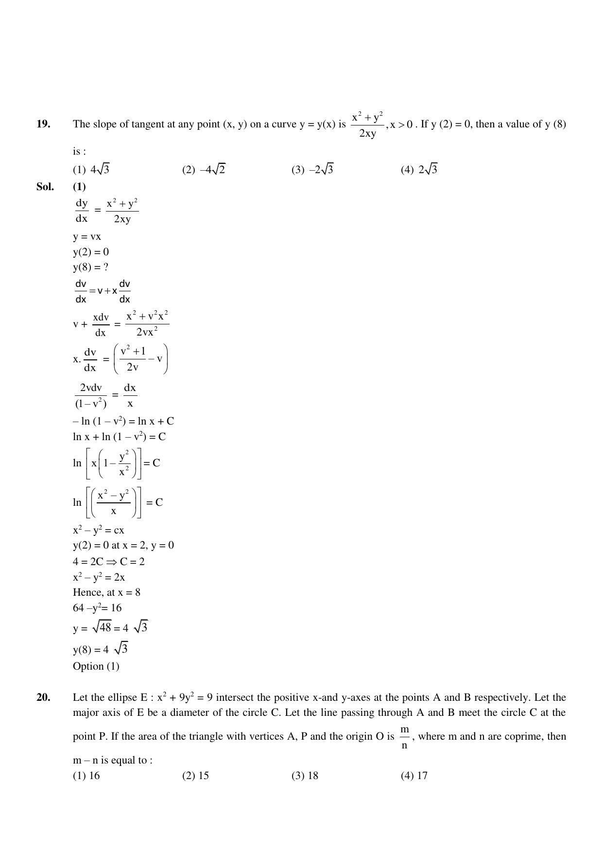 JEE Mains 2023: 10th April 2023 Shift-1 (Morning) Question Paper With Solution (April, Session-2)) - Page 13