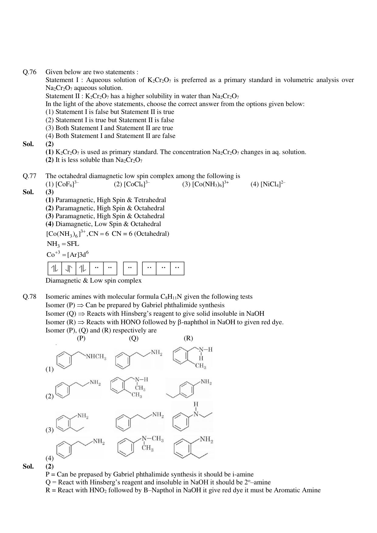 JEE Mains 2023: 10th April 2023 Shift-1 (Morning) Question Paper With Solution (April, Session-2)) - Page 36