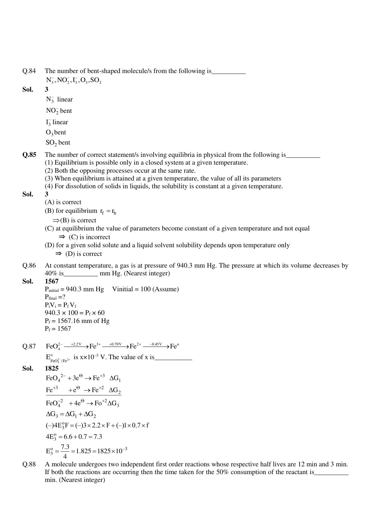 JEE Mains 2023: 10th April 2023 Shift-1 (Morning) Question Paper With Solution (April, Session-2)) - Page 39