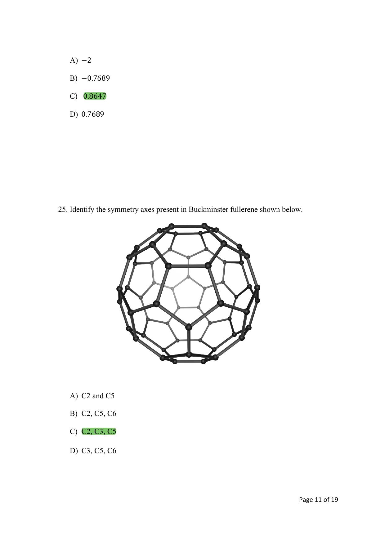TIFR GS 2024 Chemistry Question Paper - Page 11