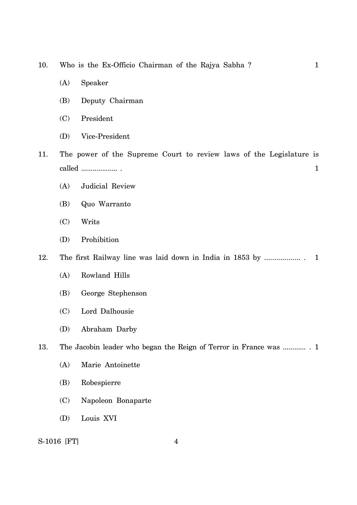 Goa Board Class 10 History & Political Science (E) (November 2022) Question Paper - Page 4