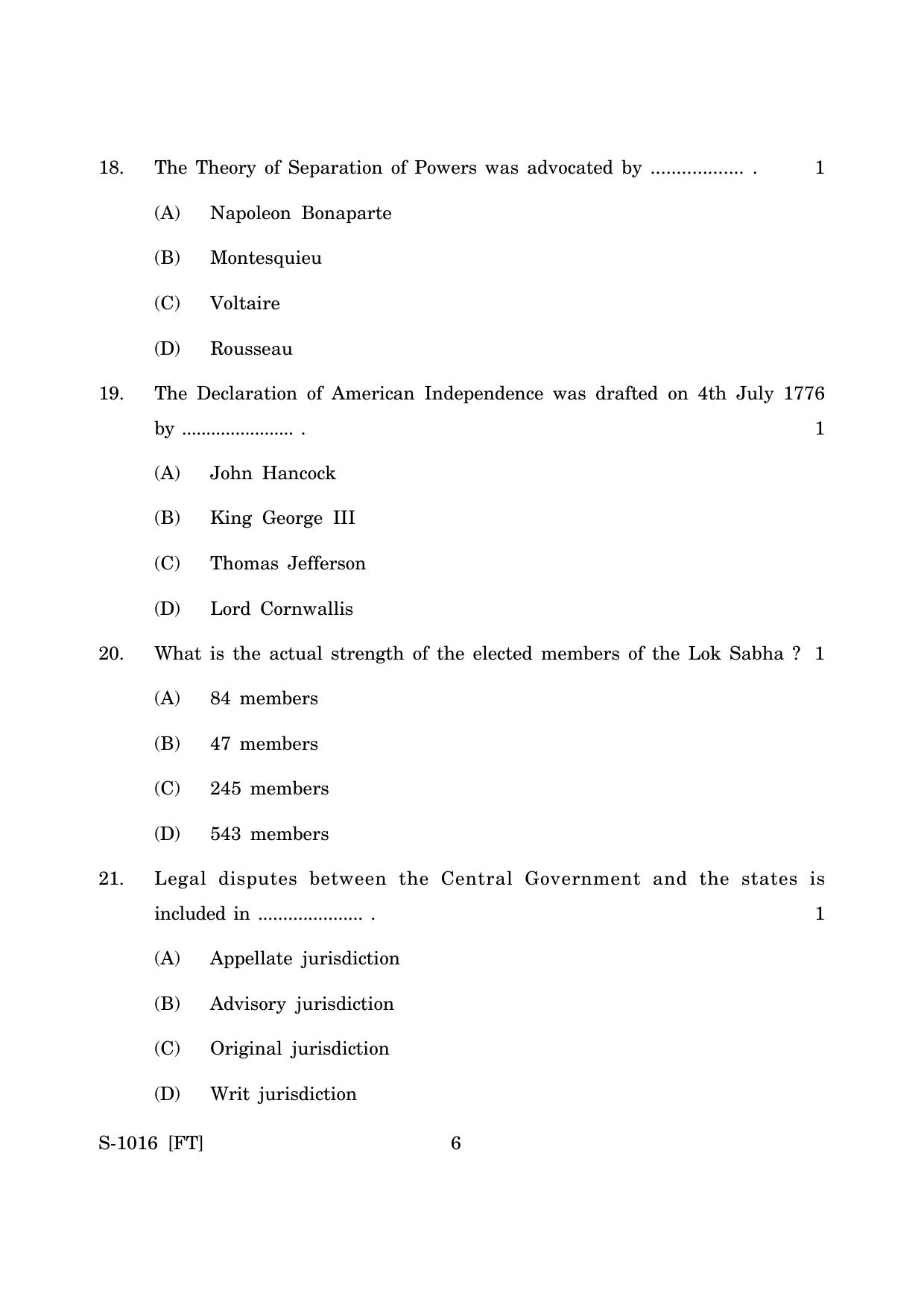 Goa Board Class 10 History & Political Science (E) (November 2022) Question Paper - Page 6