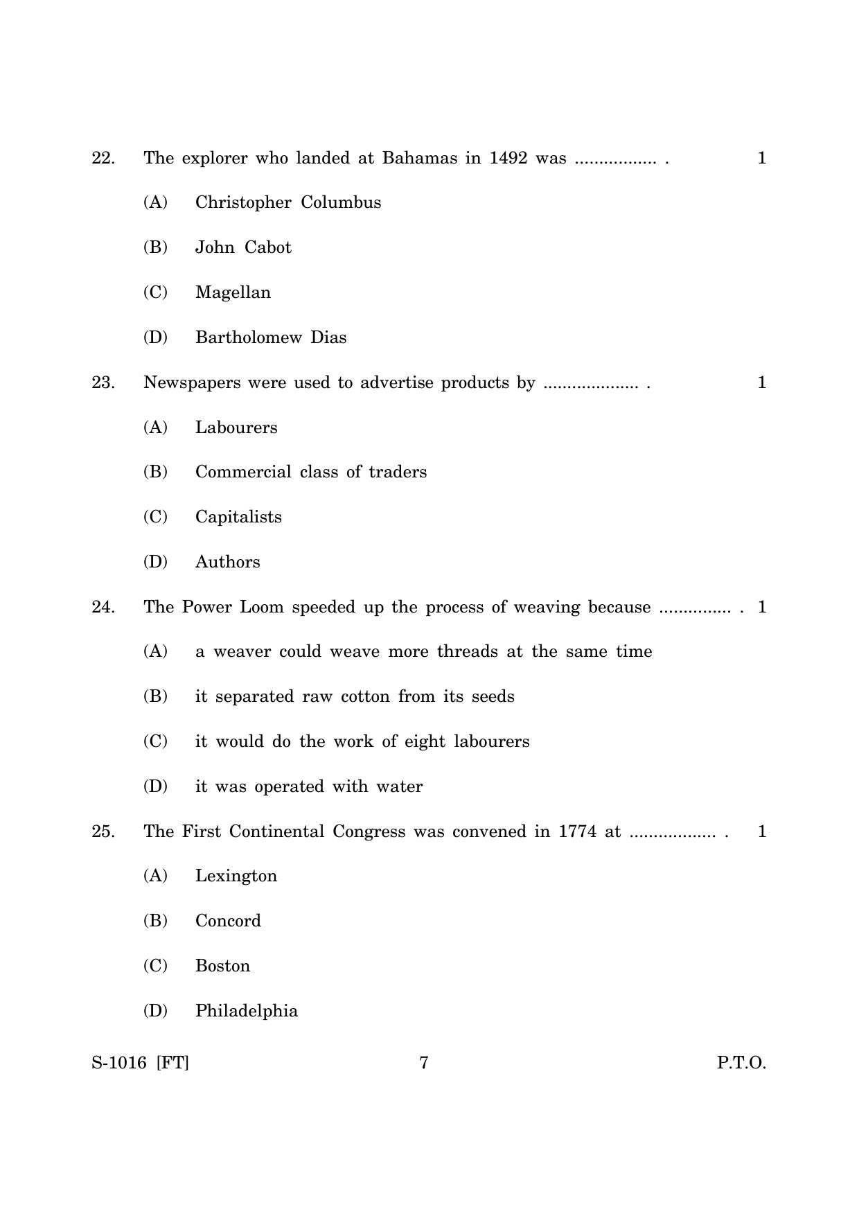 Goa Board Class 10 History & Political Science (E) (November 2022) Question Paper - Page 7
