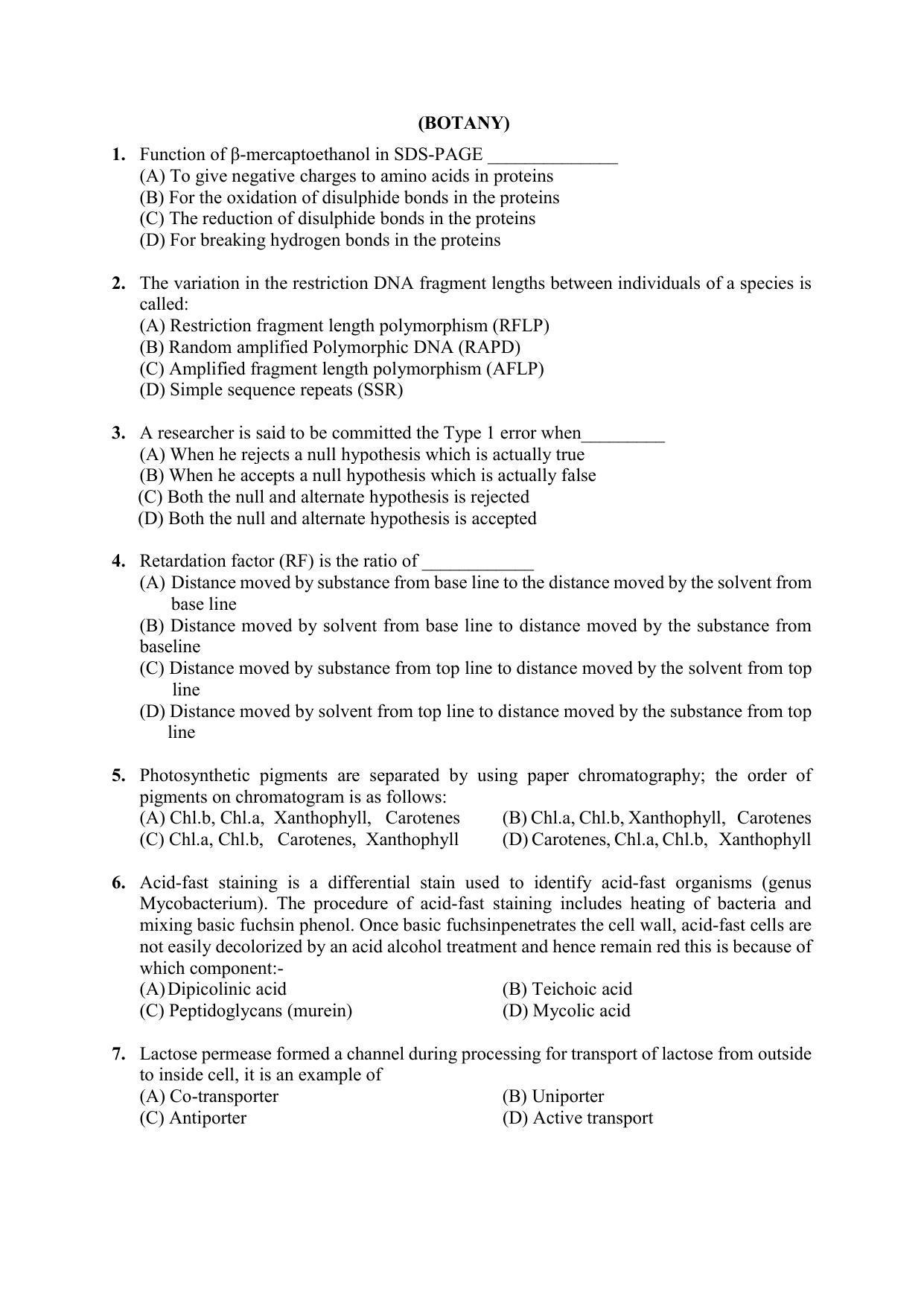PU MPET Anthropology 2022 Question Papers - Page 18