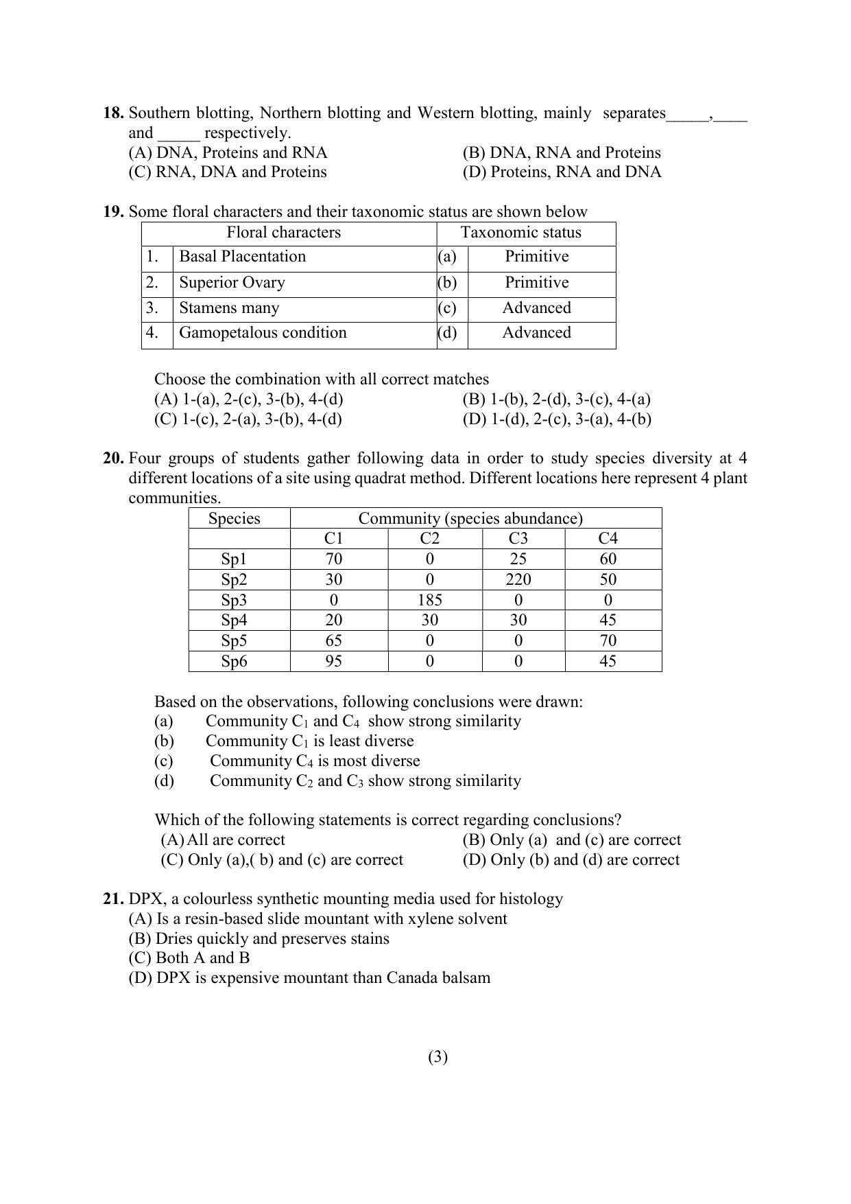 PU MPET Anthropology 2022 Question Papers - Page 20