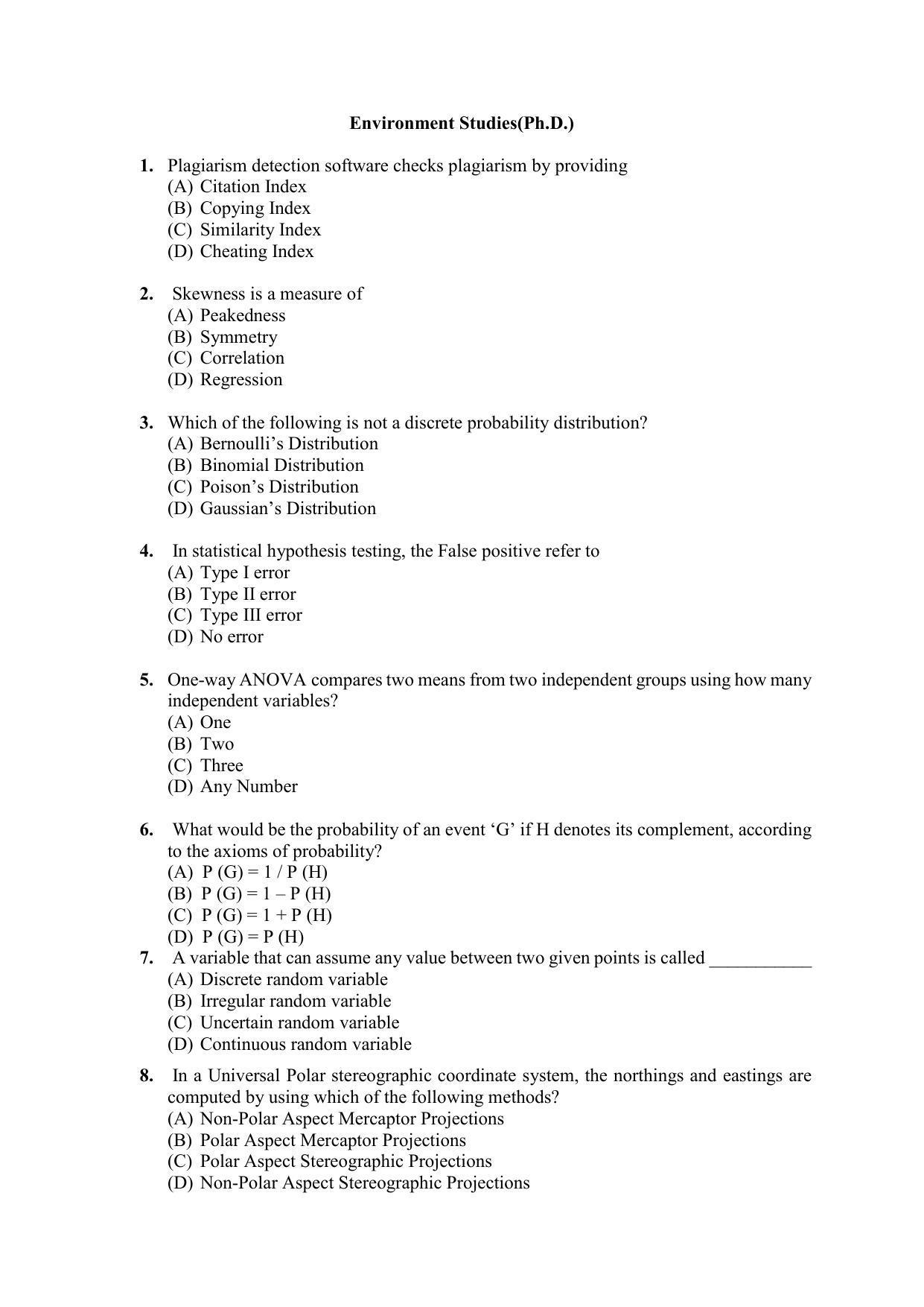 PU MPET Anthropology 2022 Question Papers - Page 24