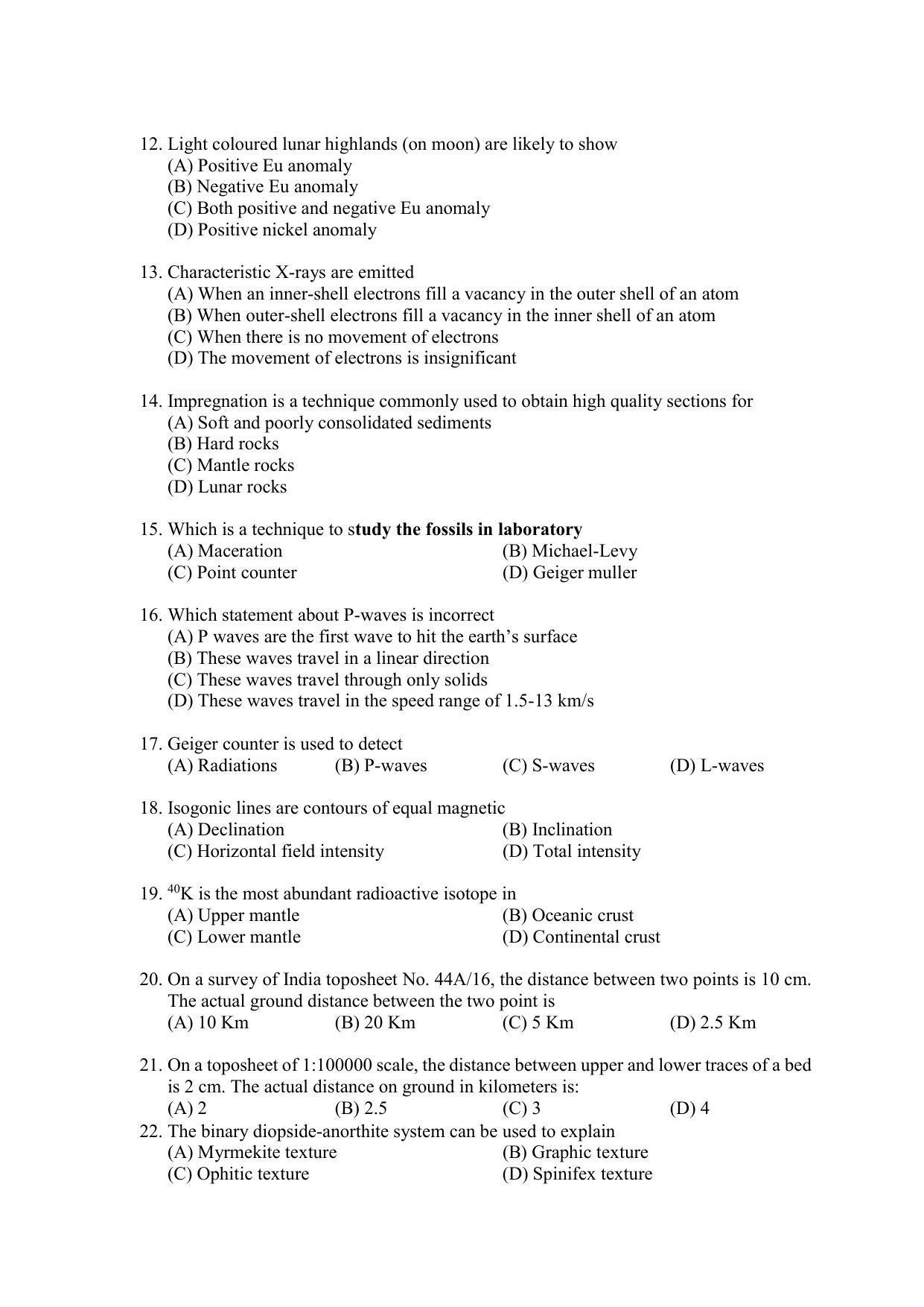 PU MPET Anthropology 2022 Question Papers - Page 32
