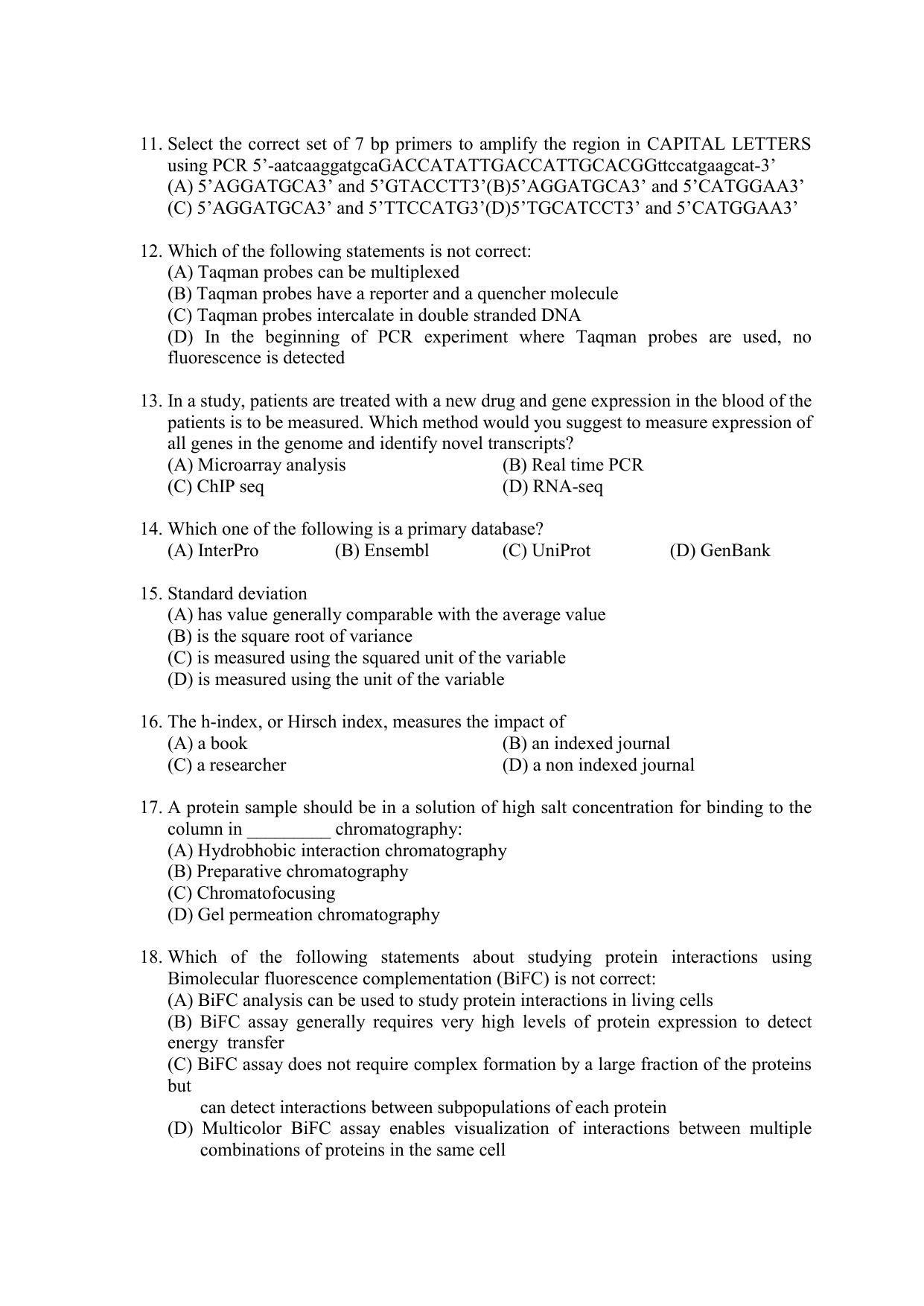 PU MPET Anthropology 2022 Question Papers - Page 37