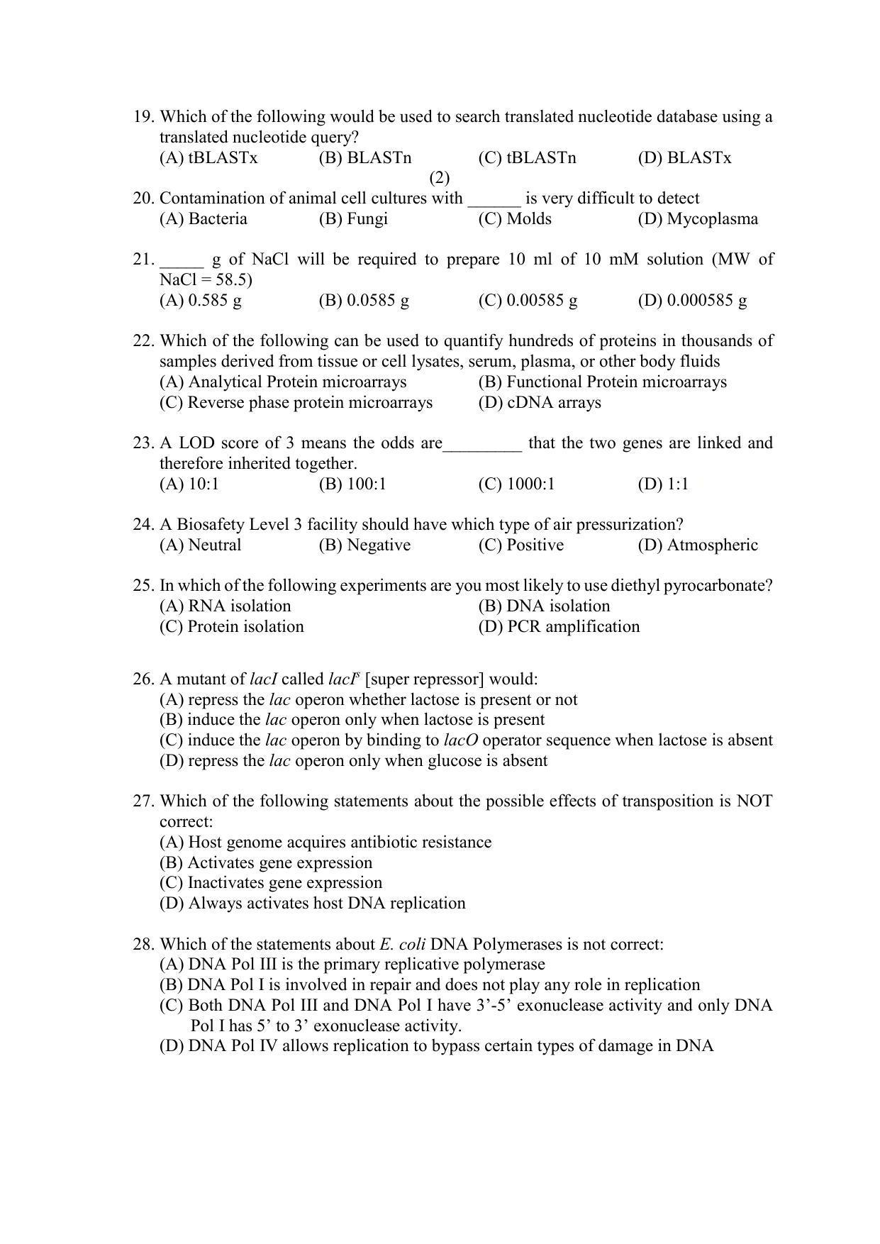 PU MPET Anthropology 2022 Question Papers - Page 38