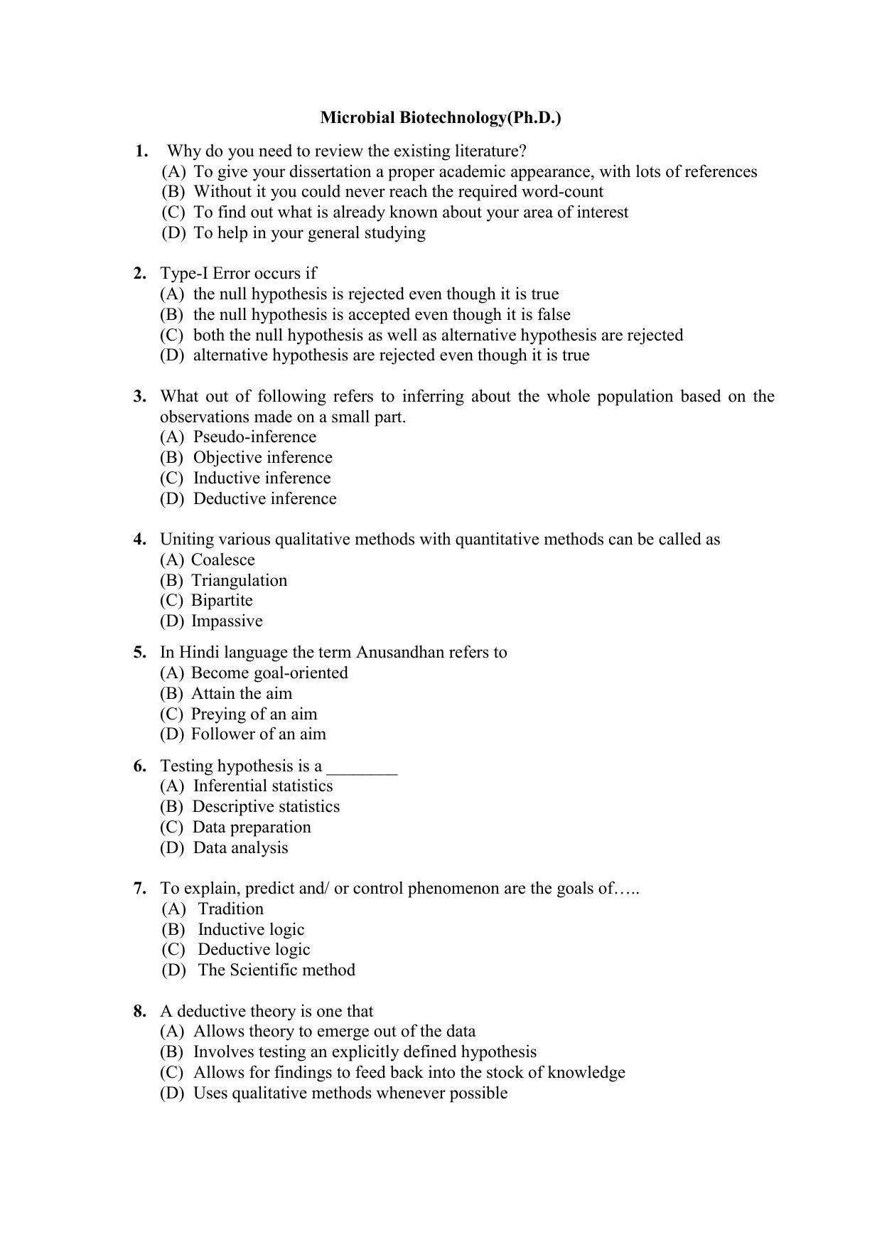 PU MPET Anthropology 2022 Question Papers - Page 42