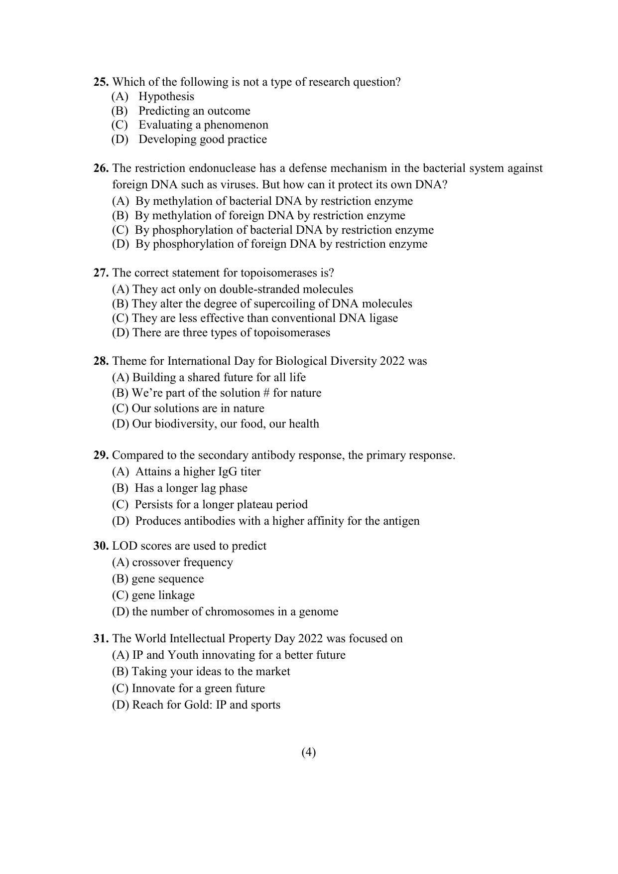 PU MPET Anthropology 2022 Question Papers - Page 45