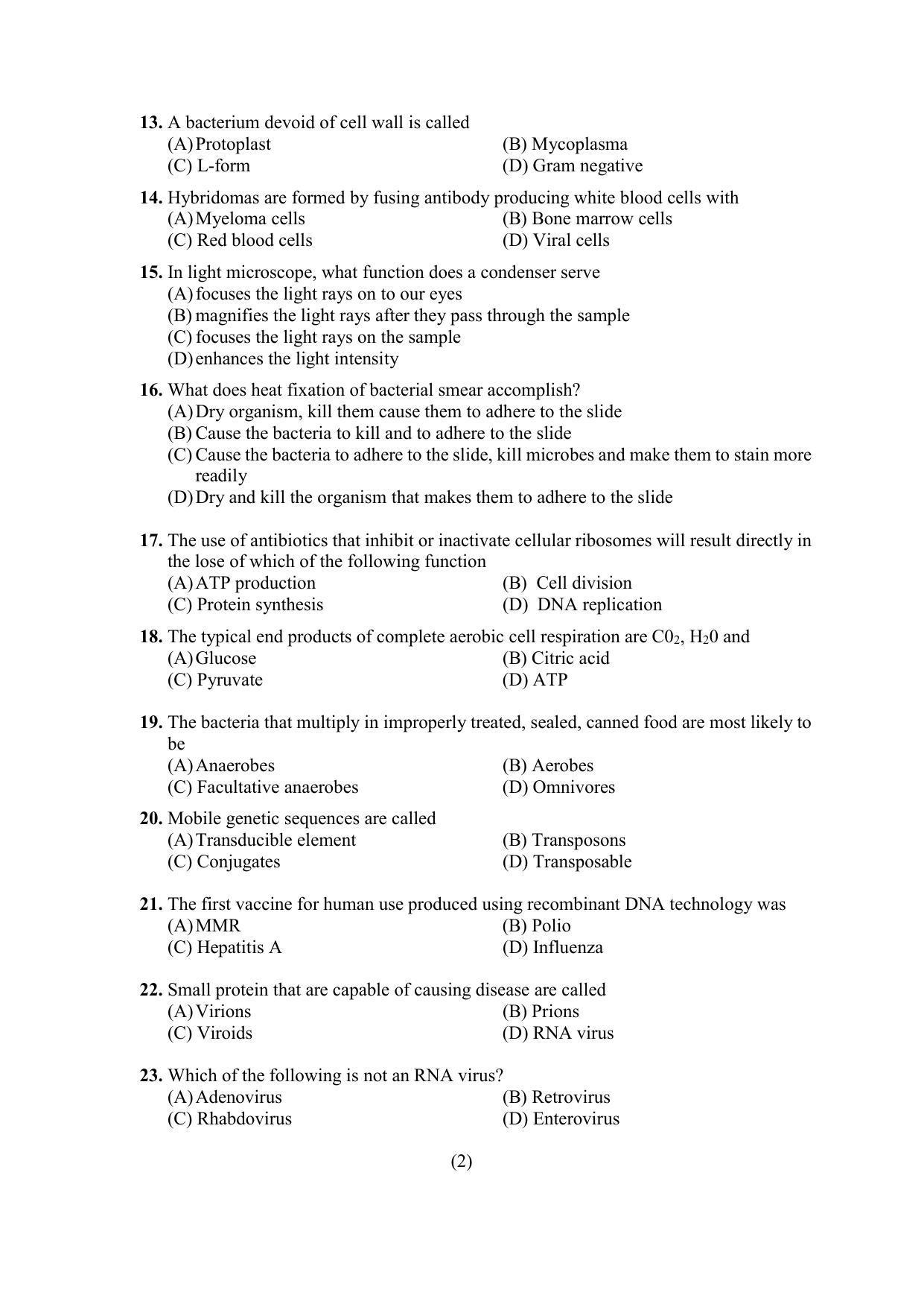 PU MPET Anthropology 2022 Question Papers - Page 50