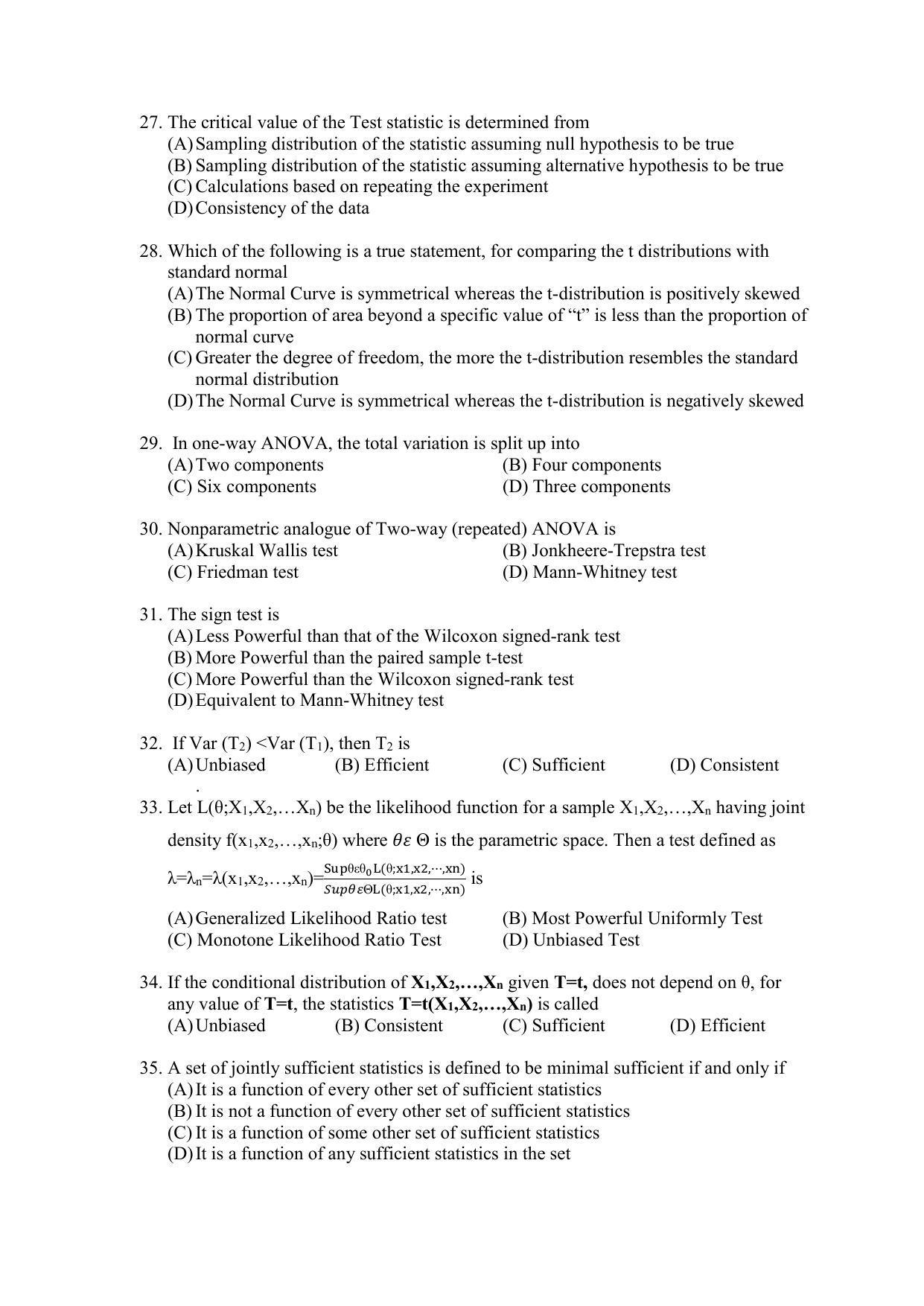 PU MPET Anthropology 2022 Question Papers - Page 63