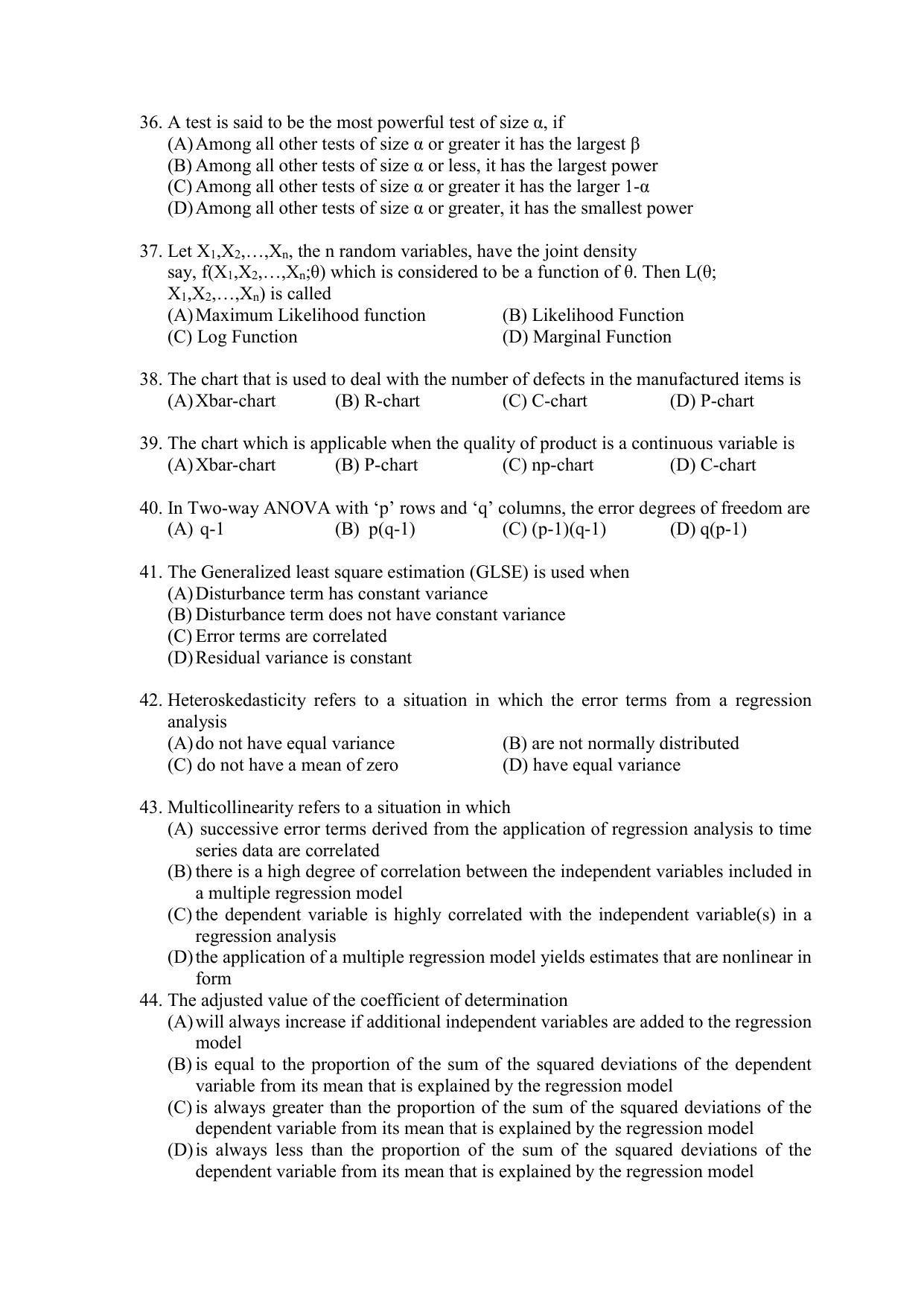 PU MPET Anthropology 2022 Question Papers - Page 64