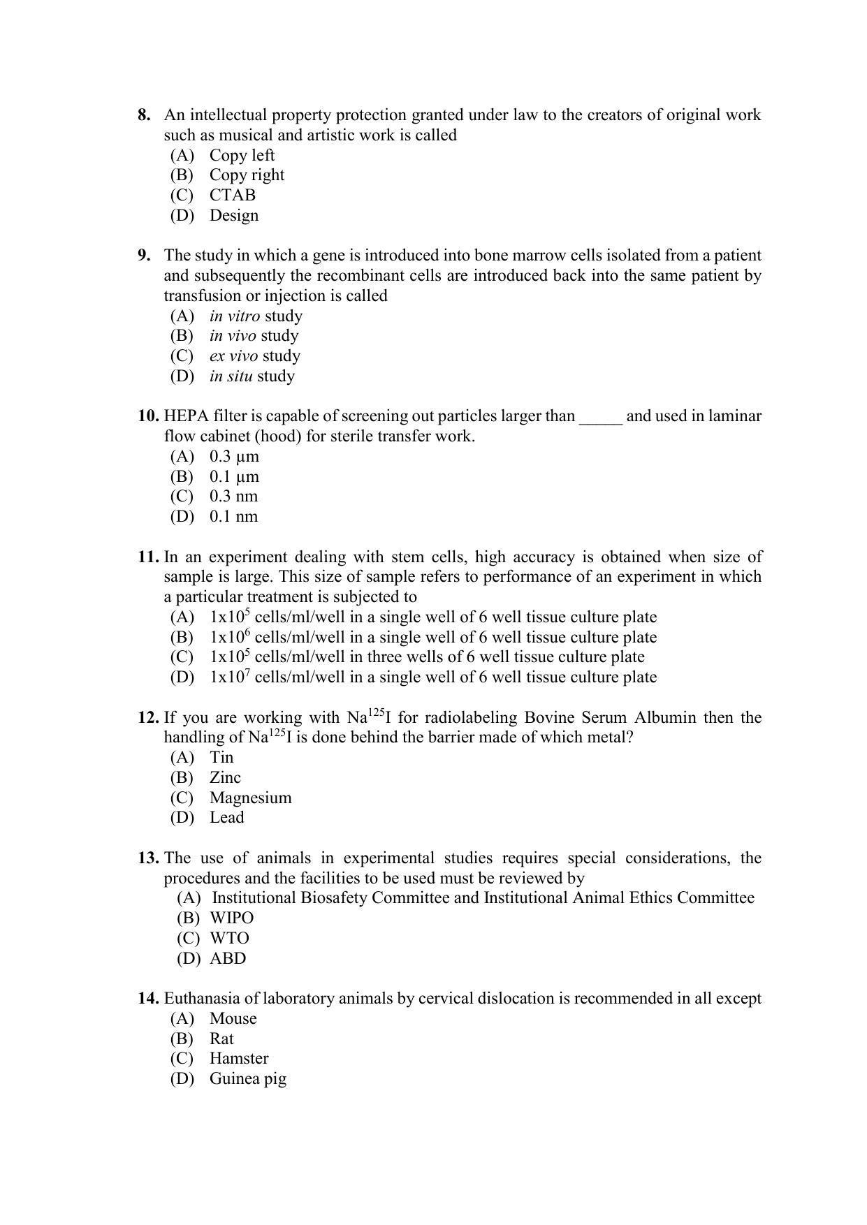 PU MPET Anthropology 2022 Question Papers - Page 67