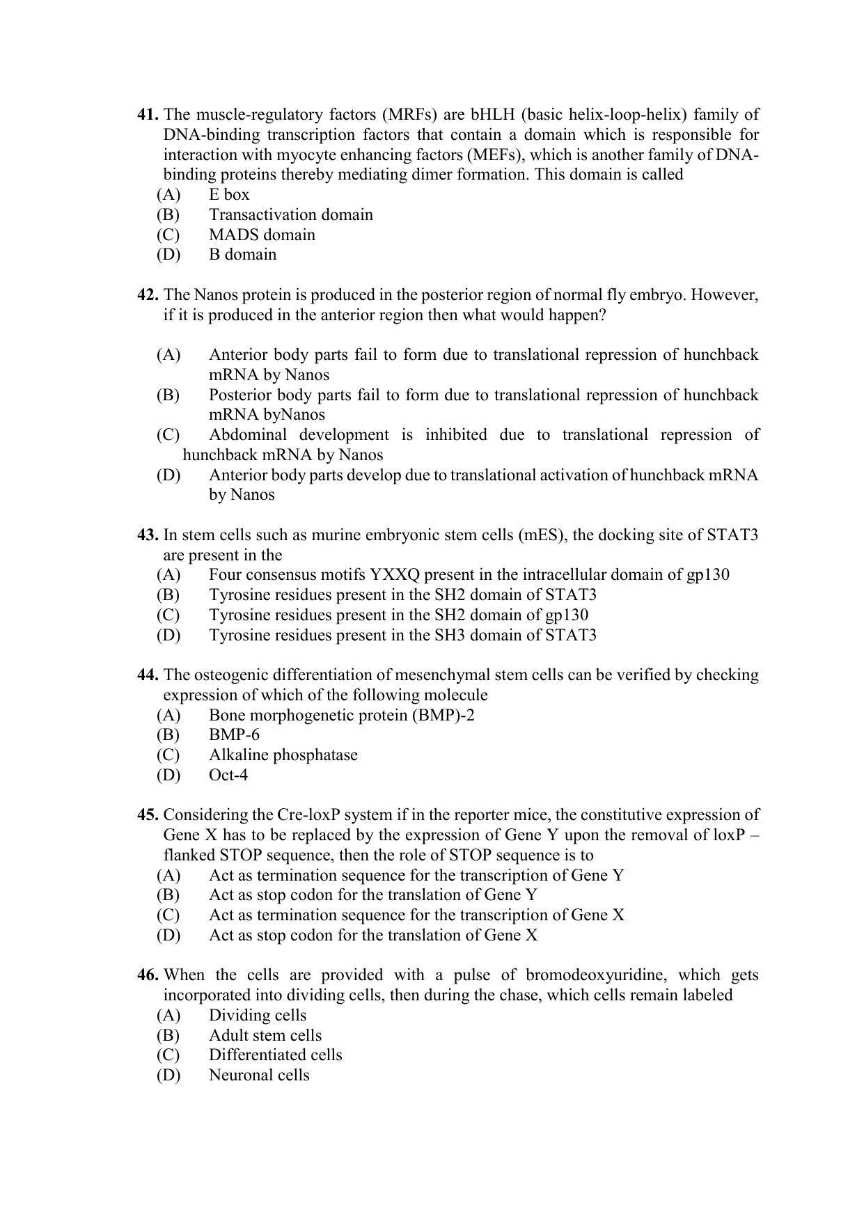 PU MPET Anthropology 2022 Question Papers - Page 72