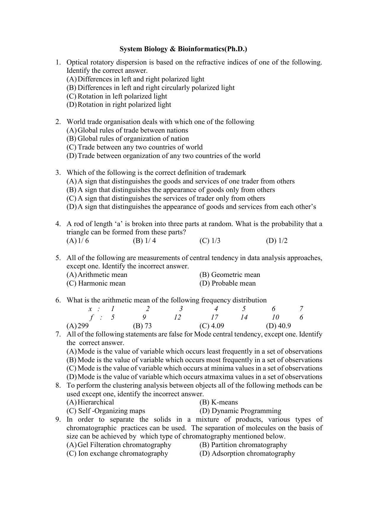 PU MPET Anthropology 2022 Question Papers - Page 74