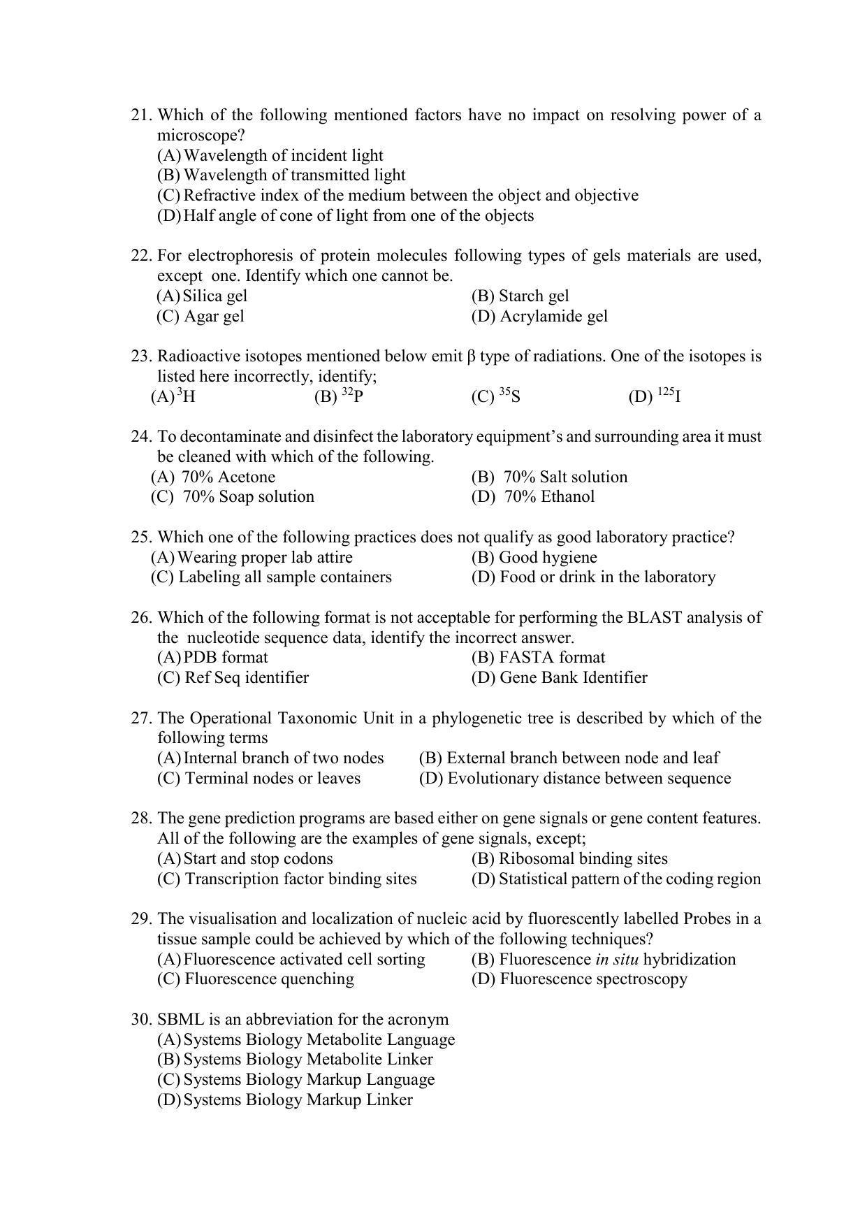 PU MPET Anthropology 2022 Question Papers - Page 76