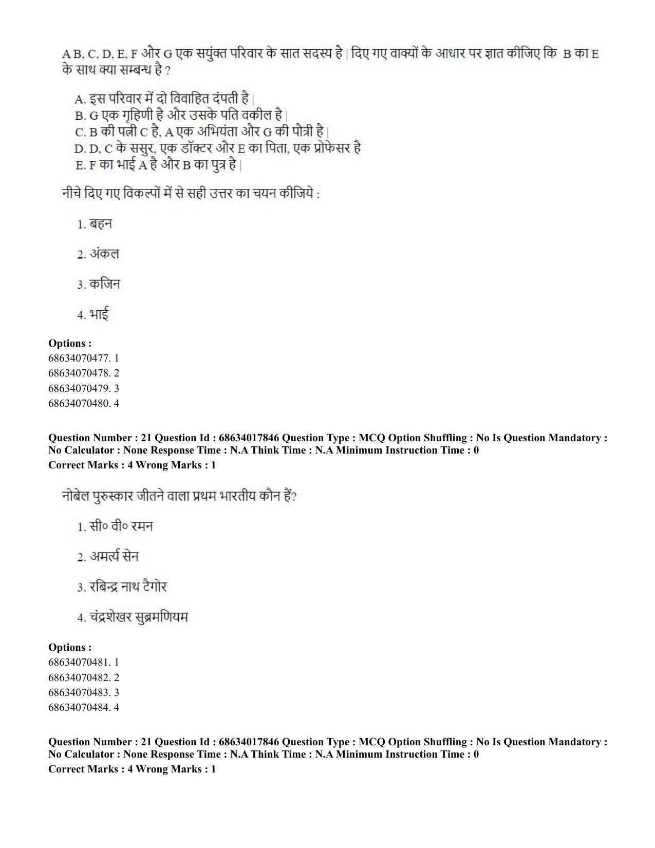 CUET PG 2023: COQP02 – Applied Geography and Geoinformatics(HINDI) - Shift 3 (13-06-2023) Question Paper - Page 22