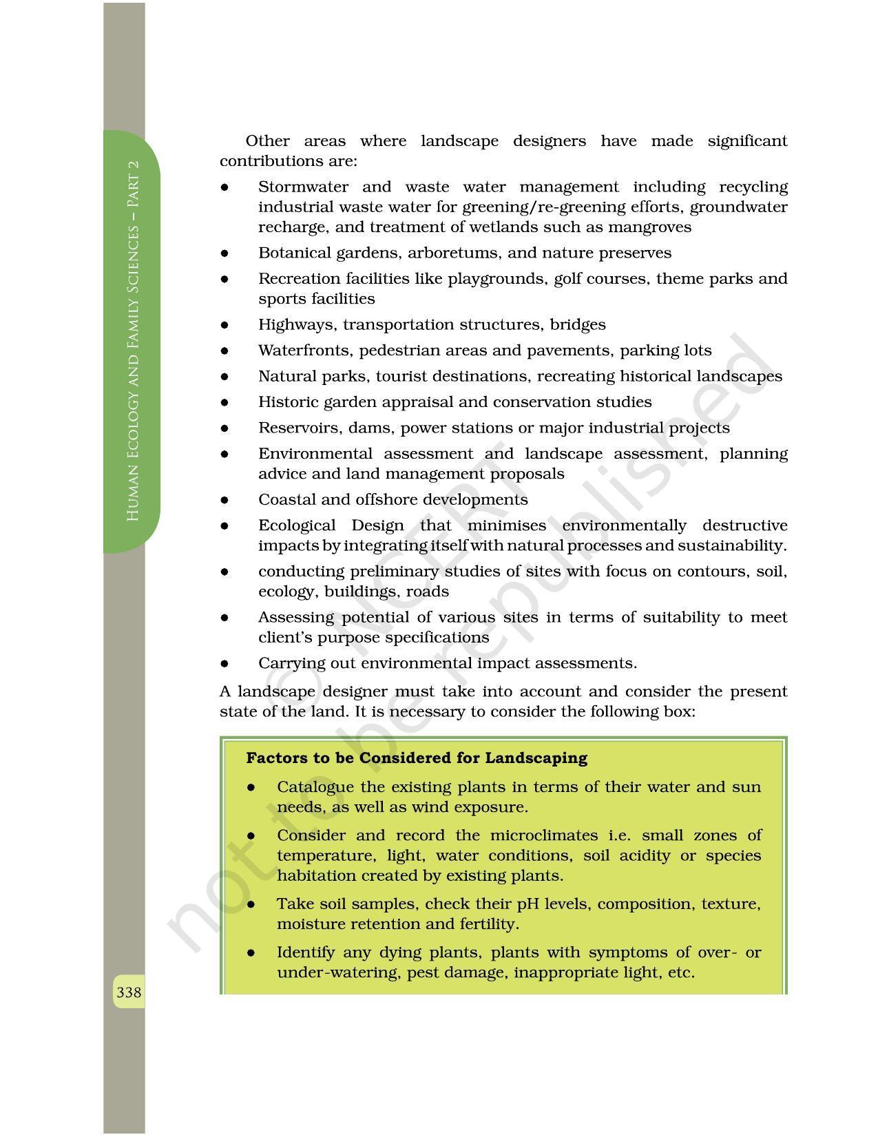 NCERT Book for Class 12 Home Science (Part -II) Chapter 18 Ergonomics and Designing of Interior and Exterior Spaces - Page 11