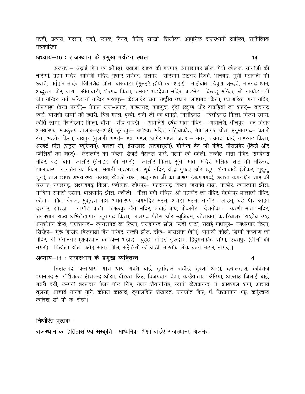 RBSE Class 10 Hindi Syllabus 2024 - Page 26