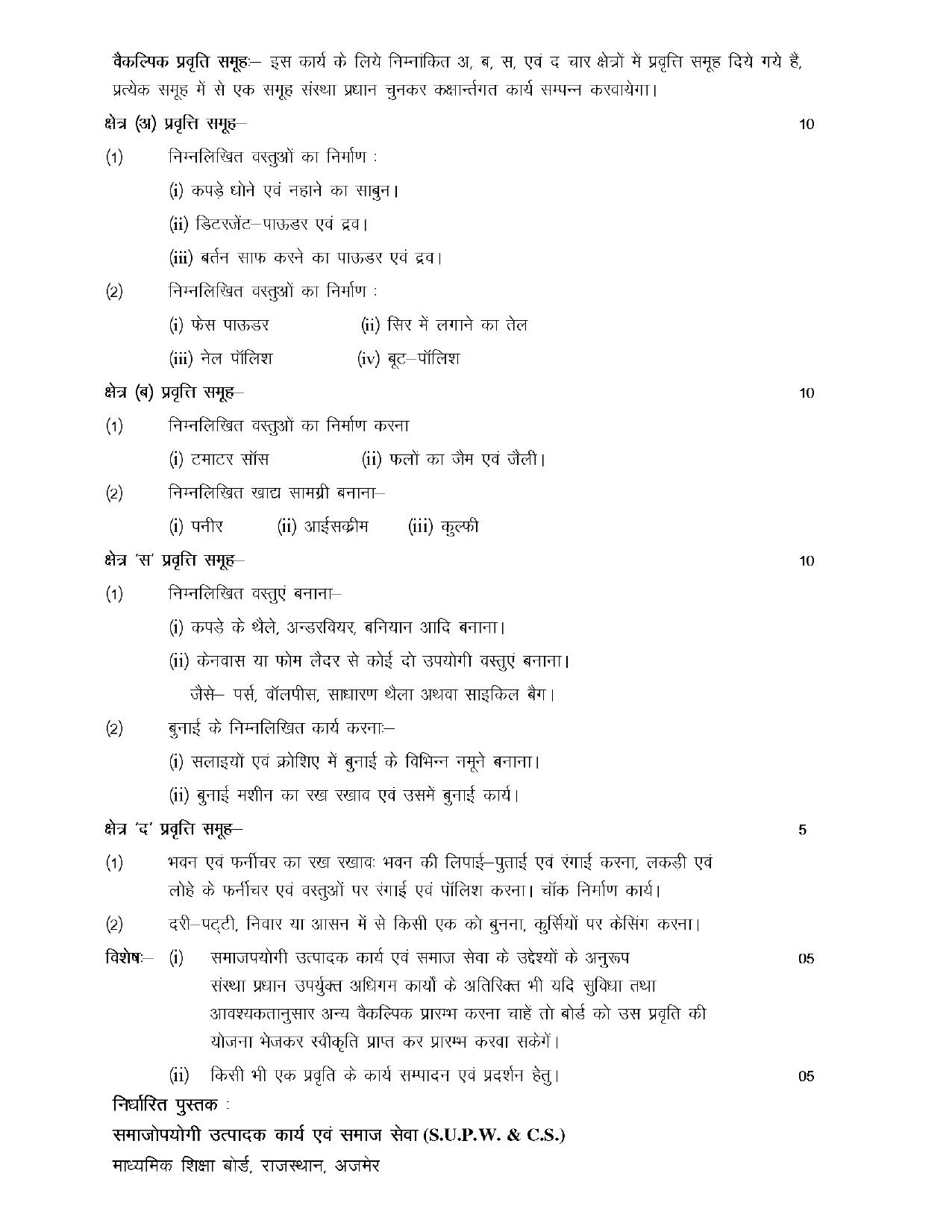 RBSE Class 10 Hindi Syllabus 2024 - Page 32