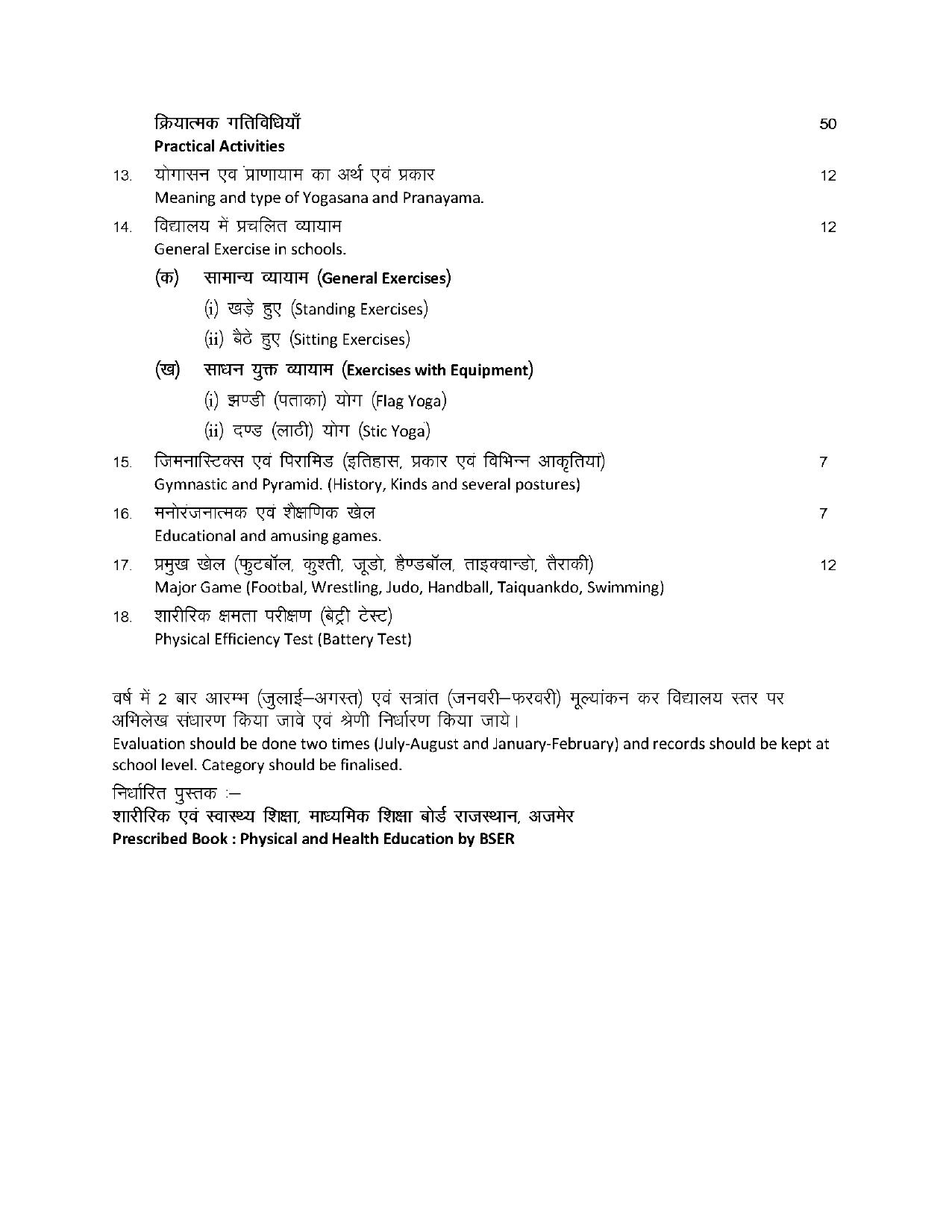 RBSE Class 10 Hindi Syllabus 2024 - Page 34