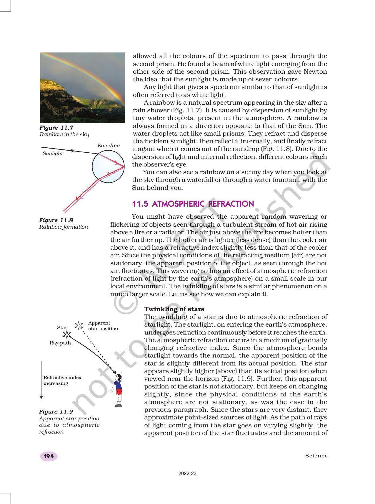 NCERT Book for Class 10 Science Chapter 11 Human Eye and Colourful World - Page 8