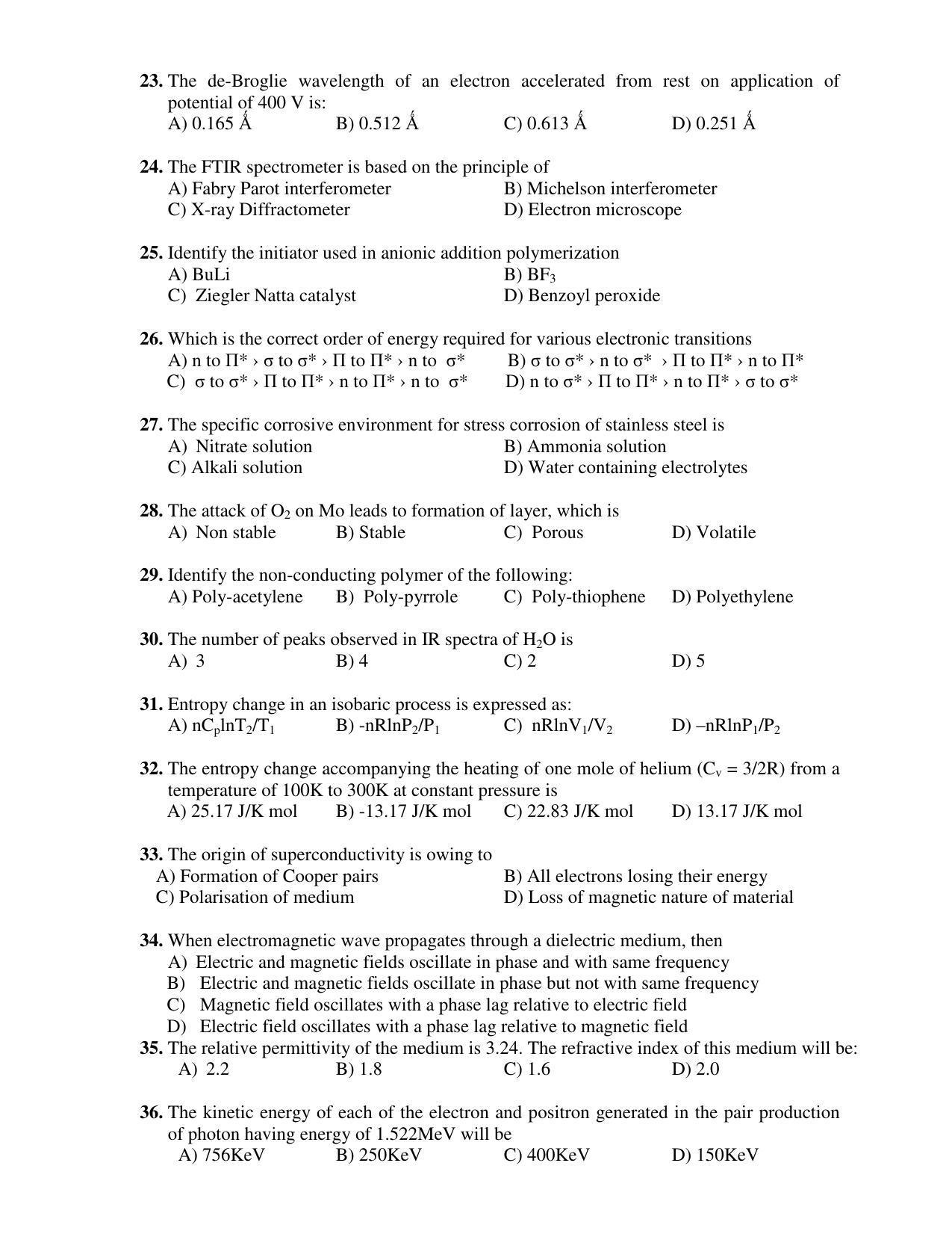 PU MPET Applied Science 2019 Question Papers - Page 3