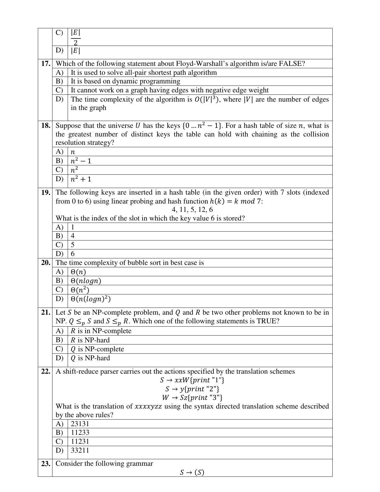 PU MPET Applied Science 2019 Question Papers - Page 26