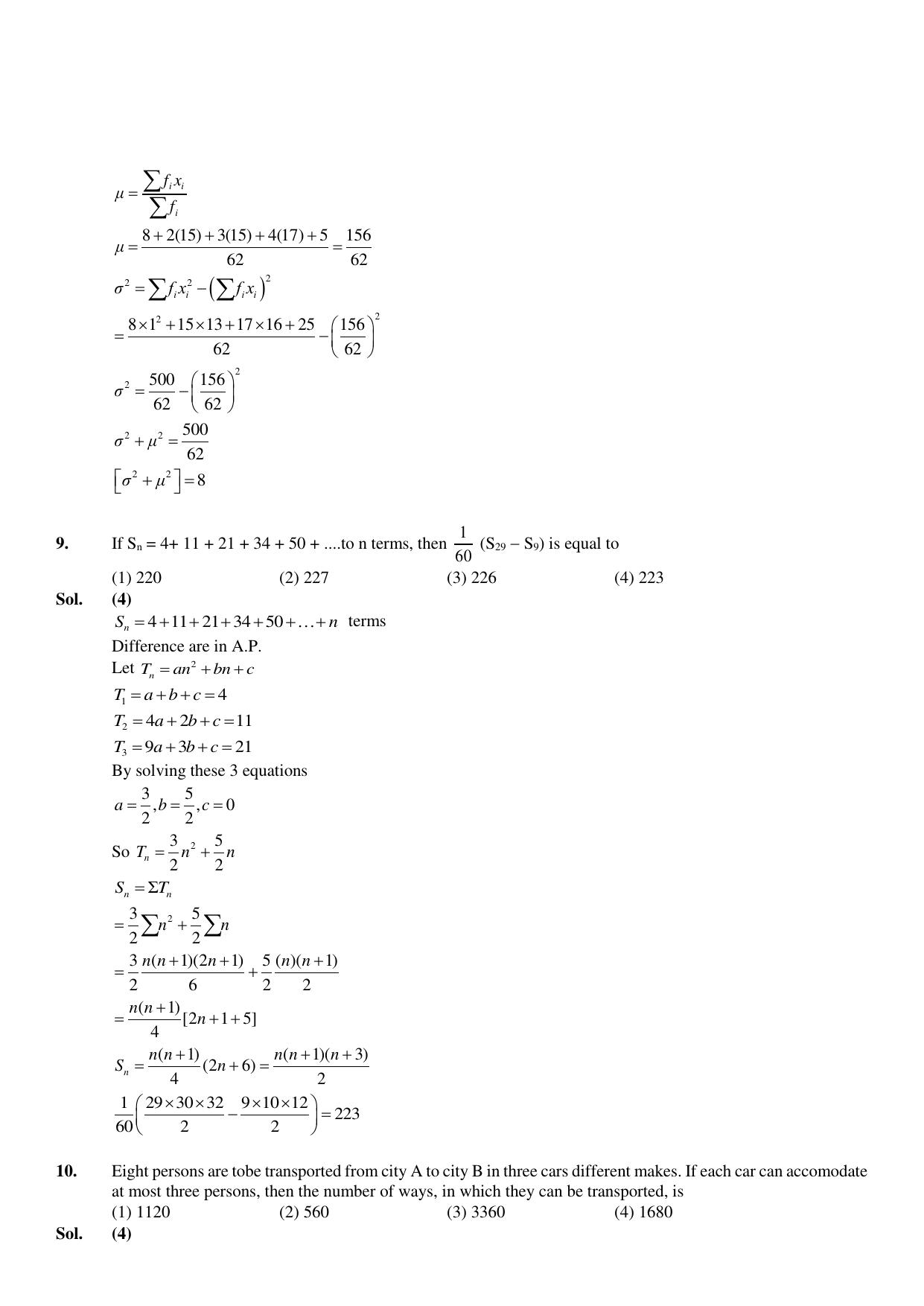 JEE Mains 2023: 10th April 2023 Shift-2 (Evening) Question Paper With Solution (April, Session-2)) - Page 4
